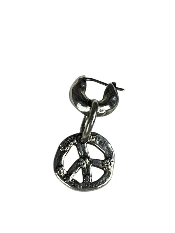 Acne Studio Peace Sign Drop Earring - Image 3