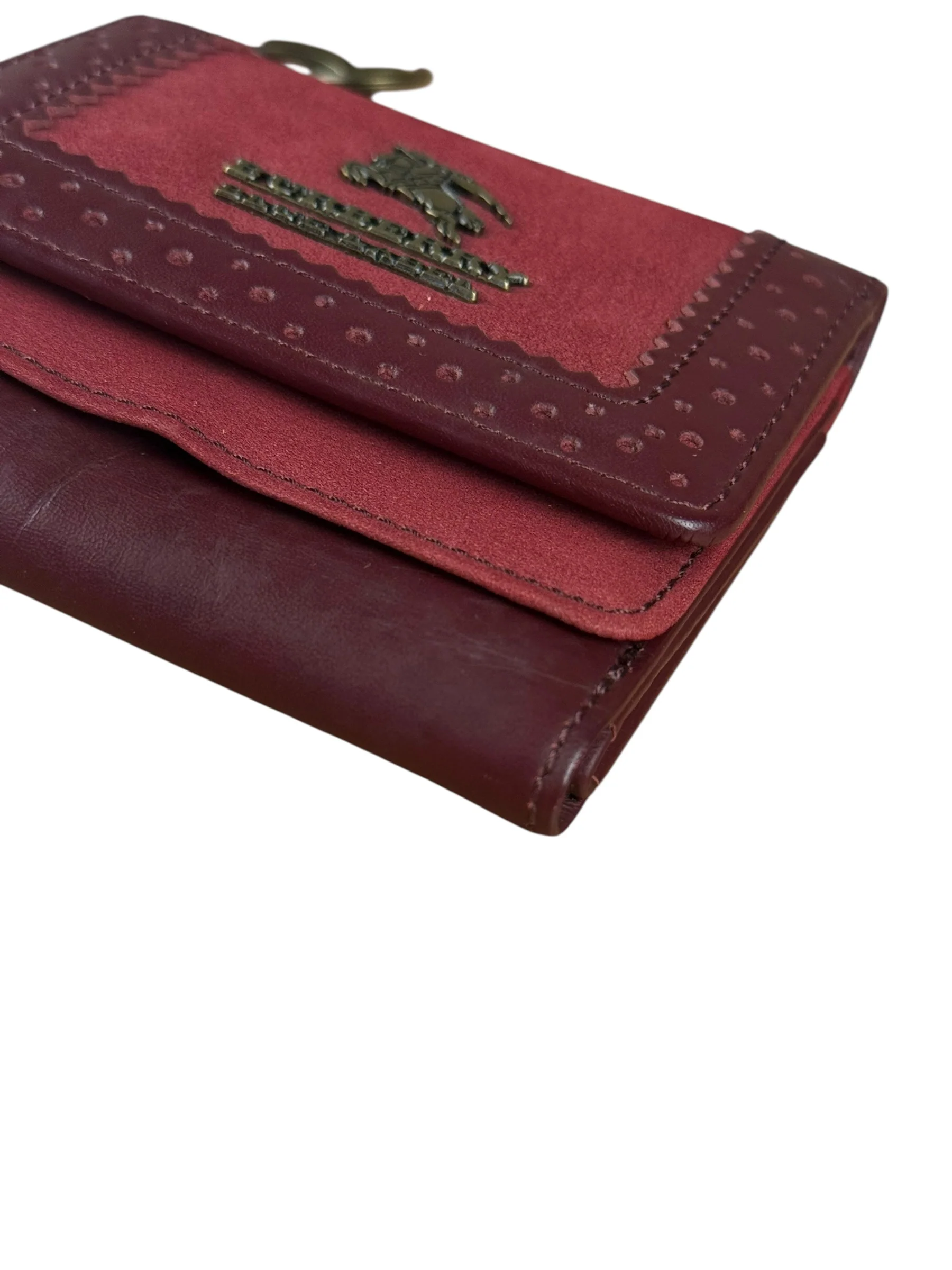 Burberry Blue Label Red Suede/ Leather Wallet - Image 11