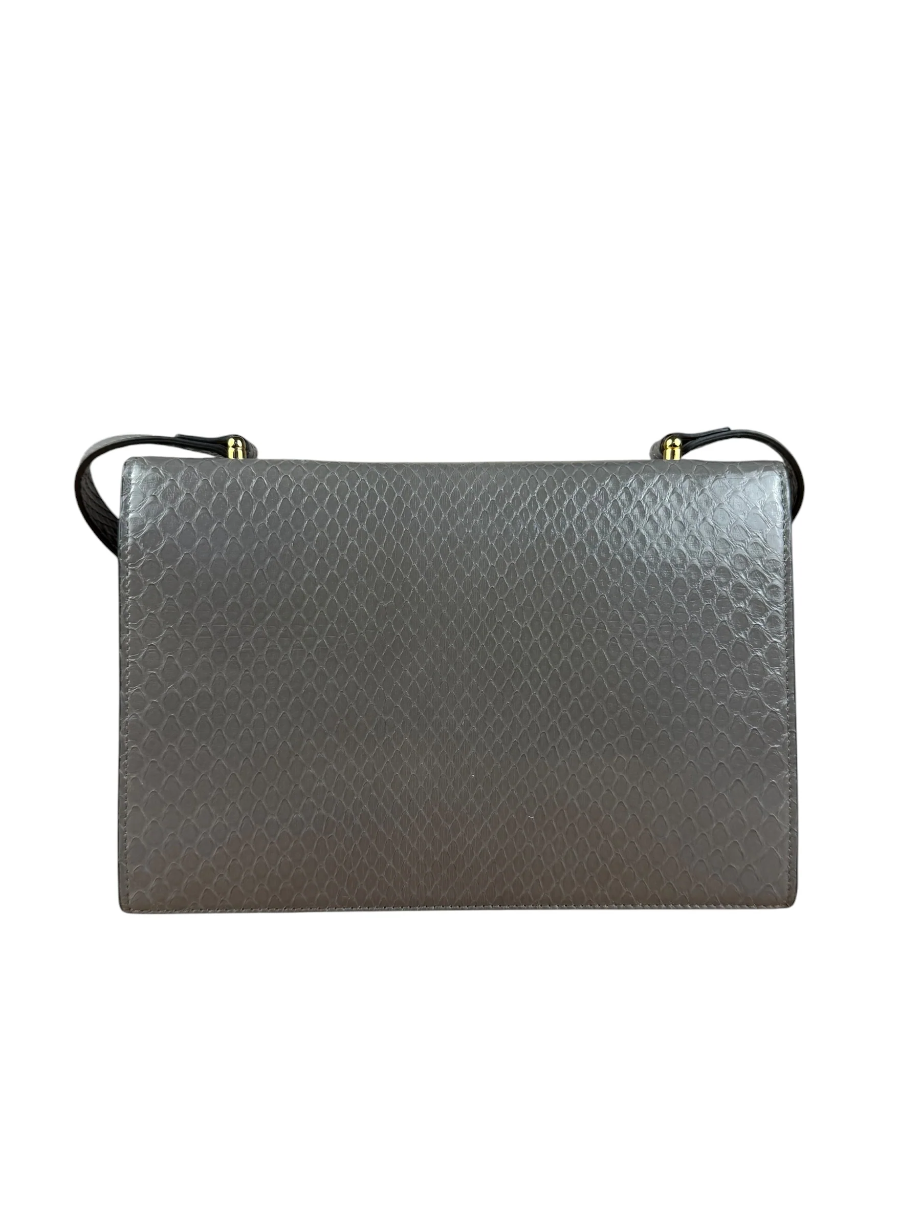 Gucci Zumi Grey Python Leather Small Shoulder Bag - Image 7