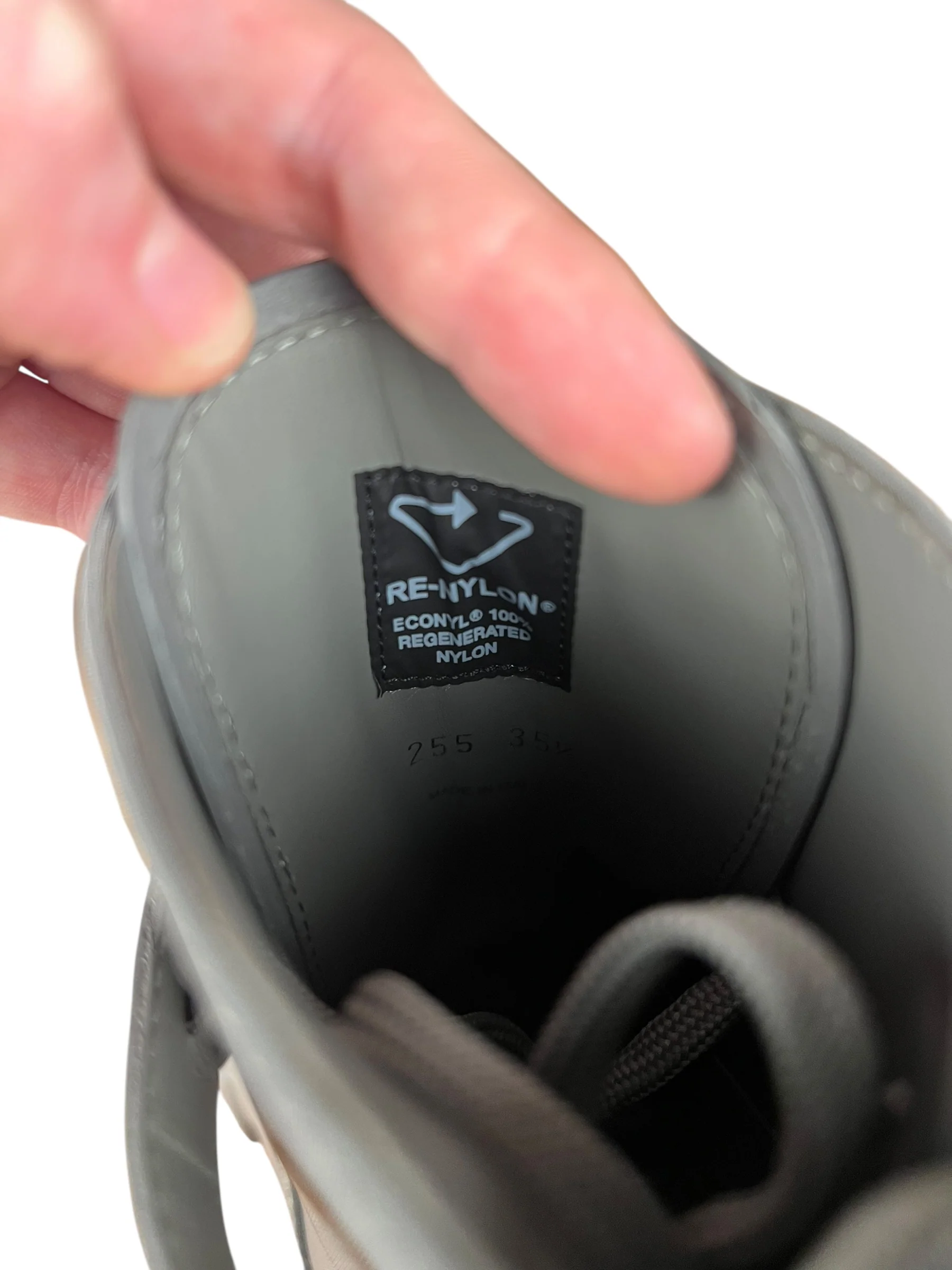 Prada Monolith Leather and Re-Nylon Pouch Boots - Image 9
