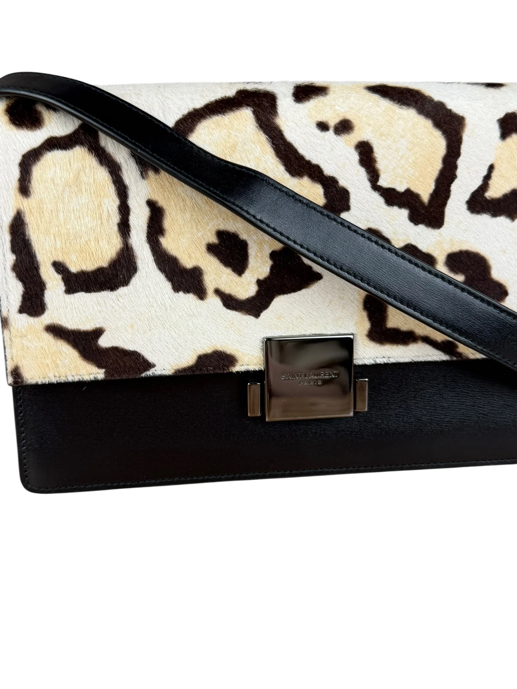 YSL Leopard Print Bellechasse Crossbody - Image 3