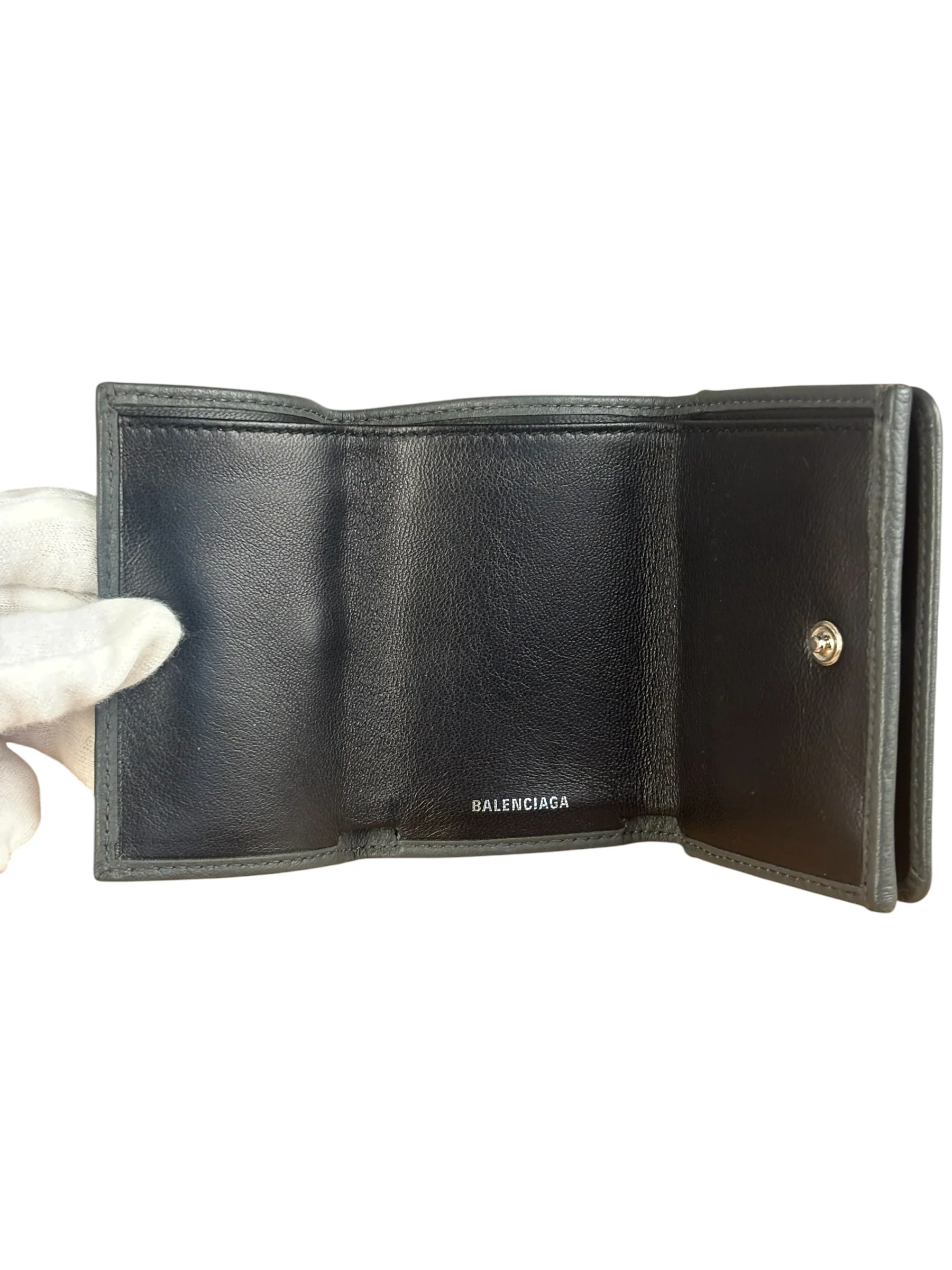 Balenciaga Compact Wallet Grey - Image 10