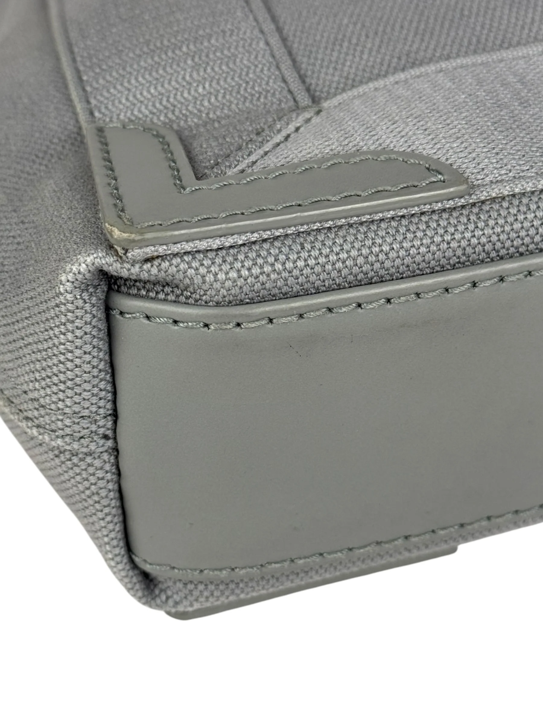Balenciaga Grey Canvas/Leather Cabas Small 2Way Tote - Image 11
