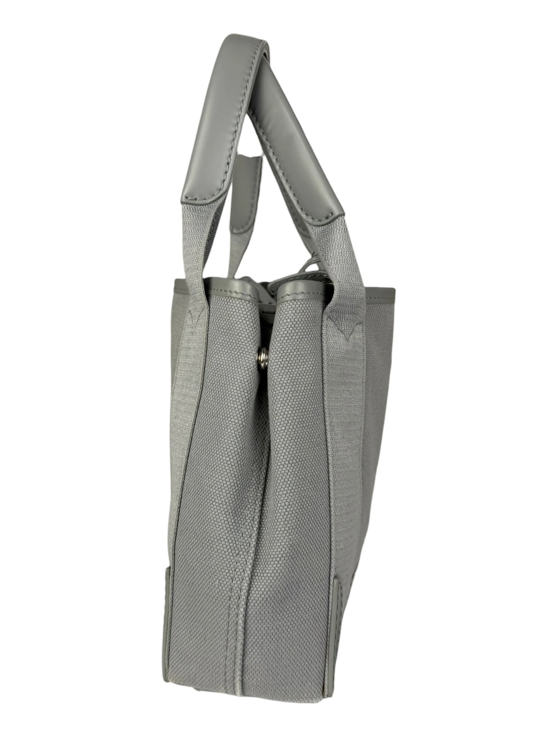 Balenciaga Grey Canvas/Leather Cabas Small 2Way Tote - Image 6