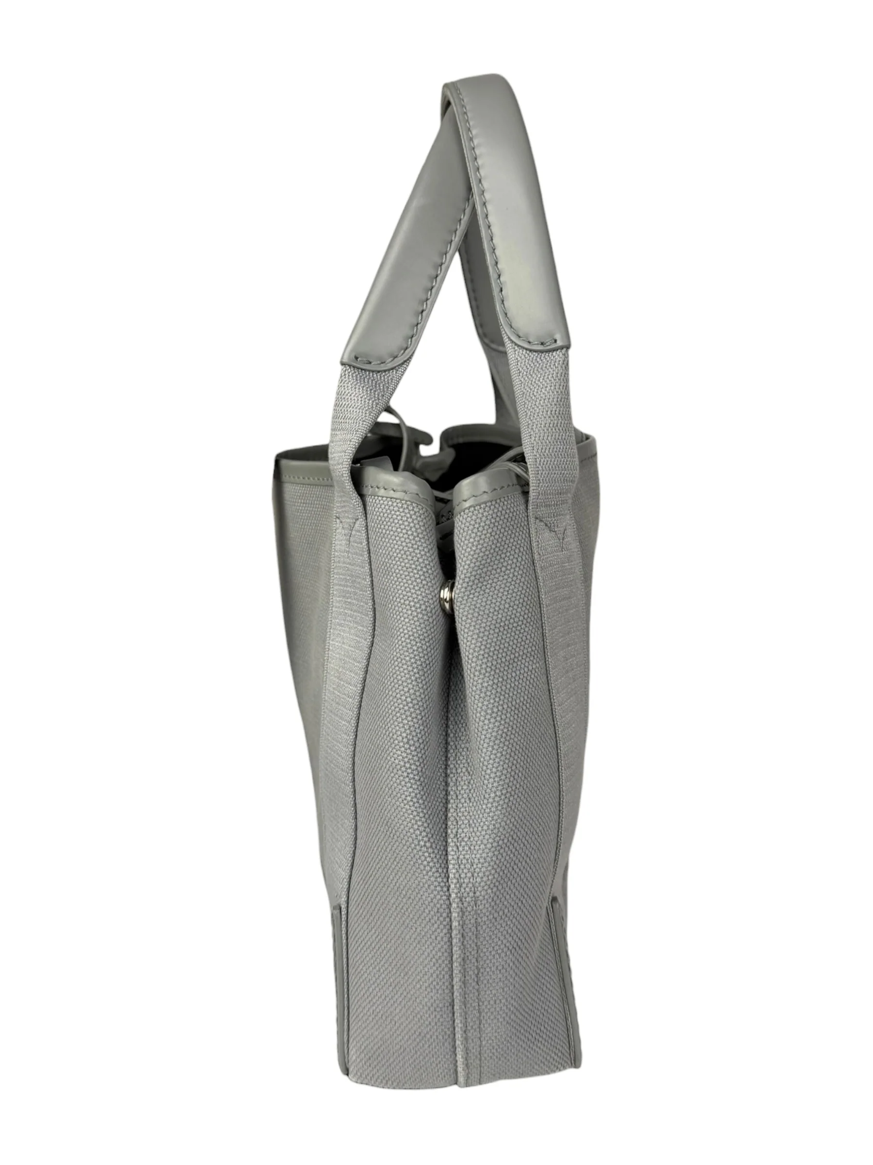 Balenciaga Grey Canvas/Leather Cabas Small 2Way Tote - Image 7