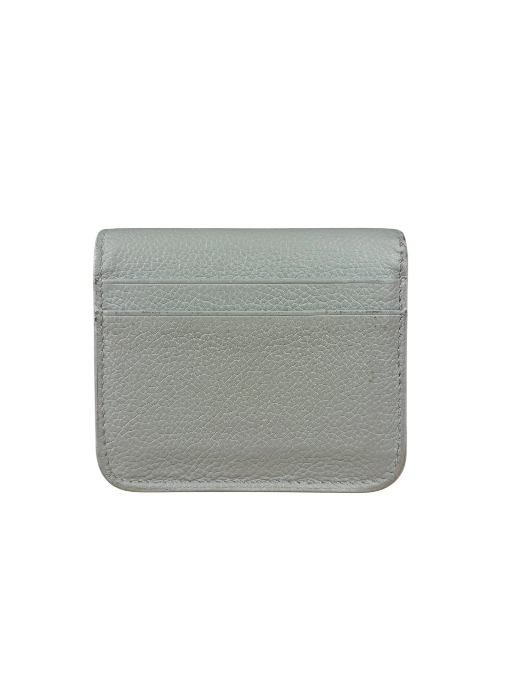 Balenciaga Grey Leather Compact Cardholder - Image 6