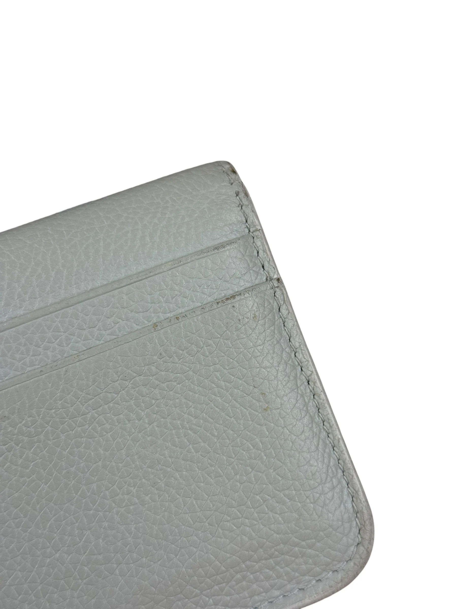 Balenciaga Grey Leather Compact Cardholder - Image 7