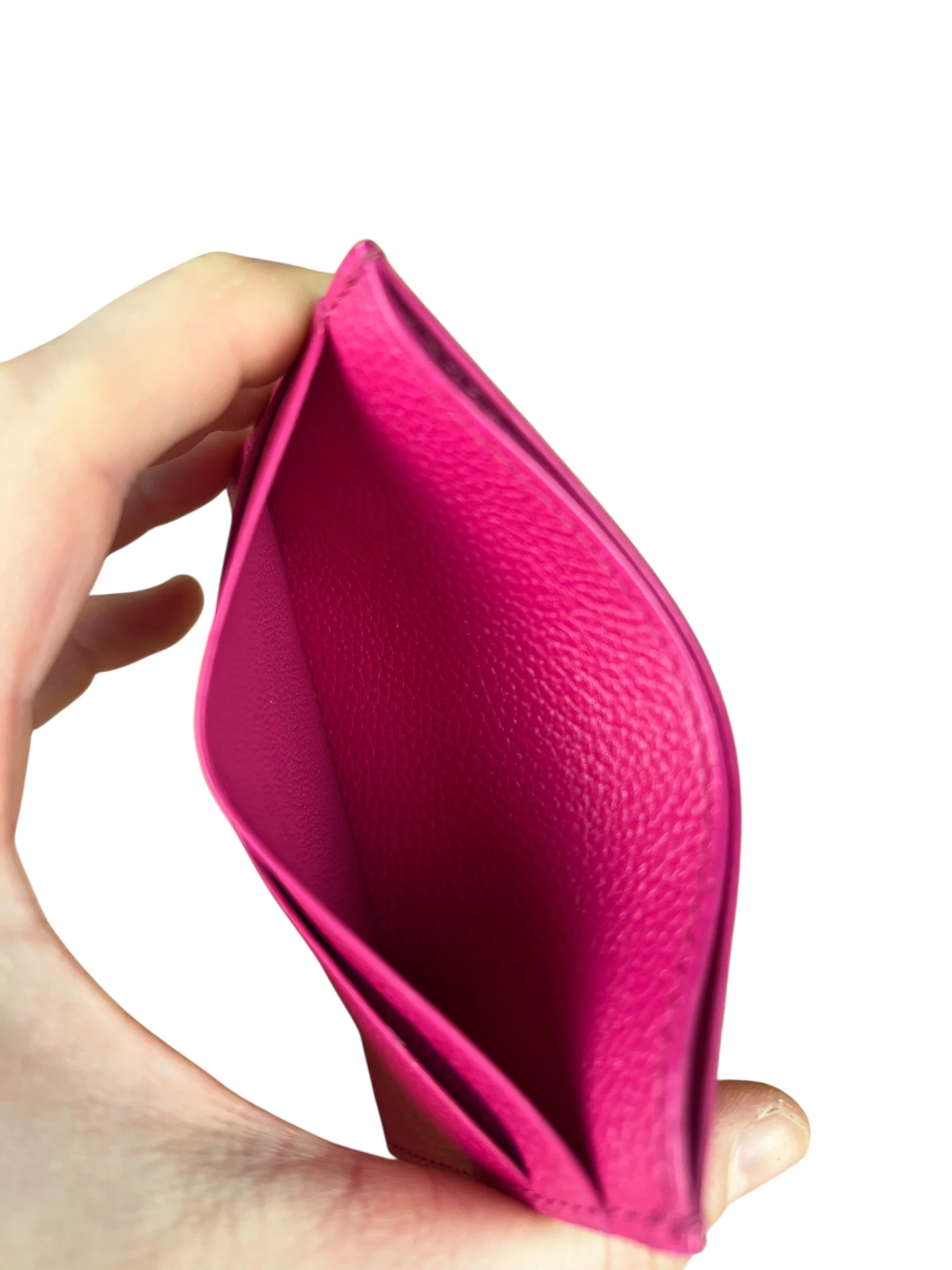 Balenciaga Leather Los Angeles Card Holder Fuchsia - Image 4