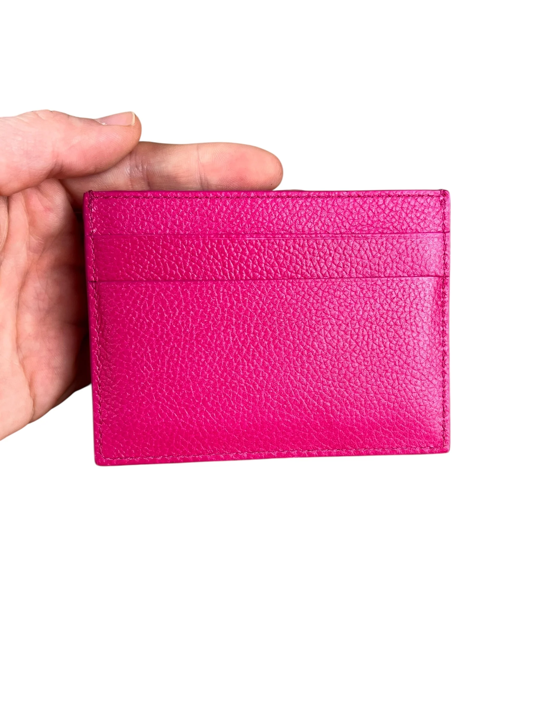 Balenciaga Leather Los Angeles Card Holder Fuchsia - Image 7