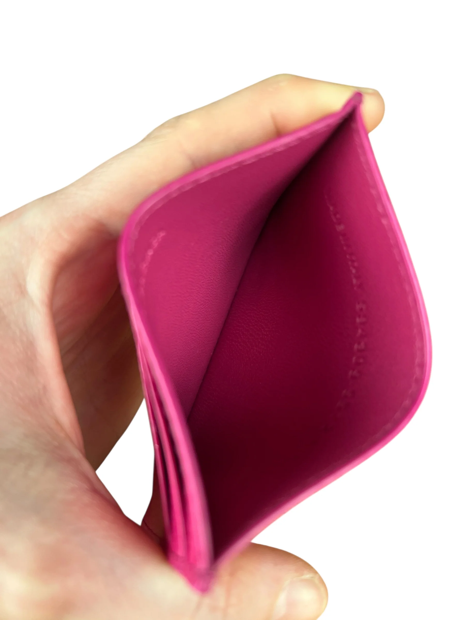 Balenciaga Leather Los Angeles Card Holder Fuchsia - Image 8