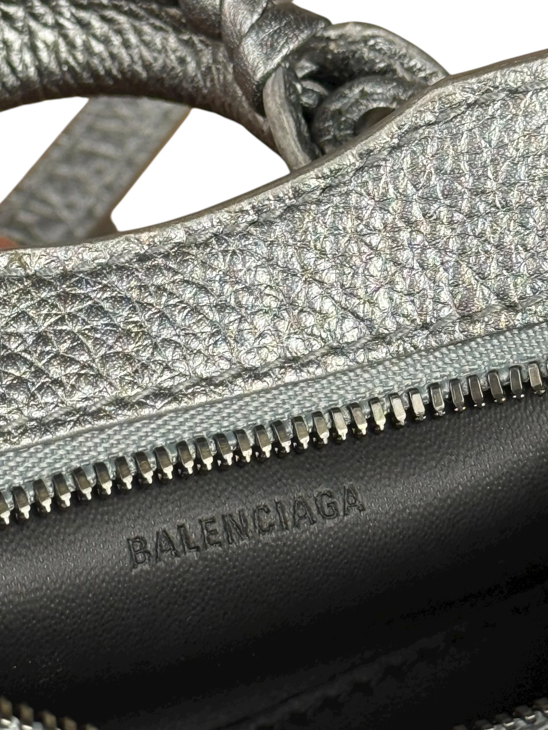 Balenciaga Nano City Bag Silver - Image 12