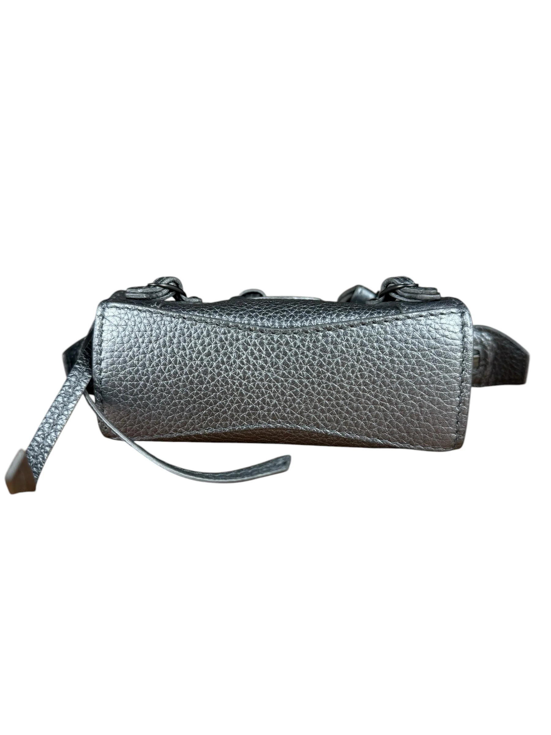 Balenciaga Nano City Bag Silver - Image 9