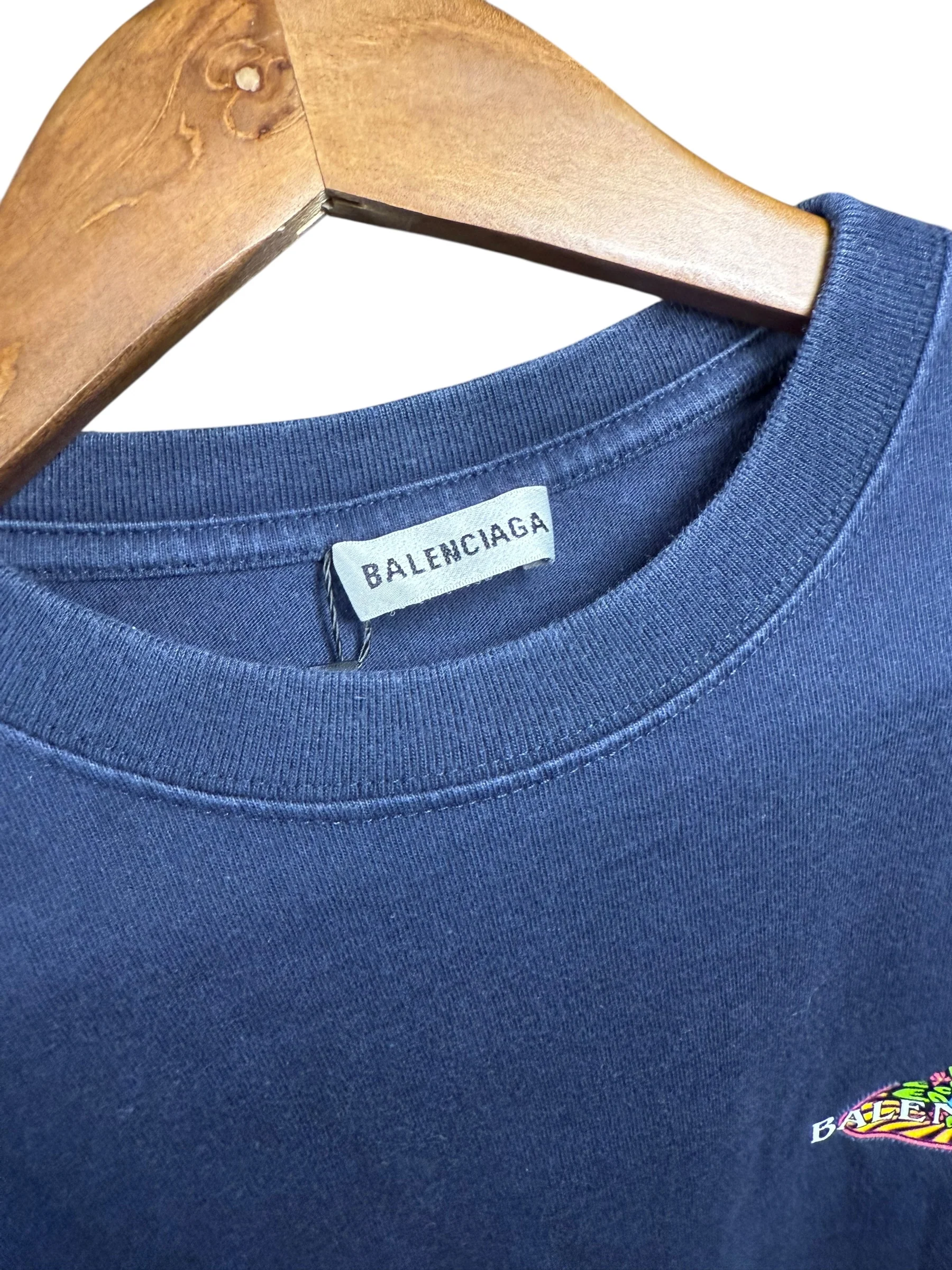 Balenciaga Paris Bonjour Short Sleeved Tee - Image 3