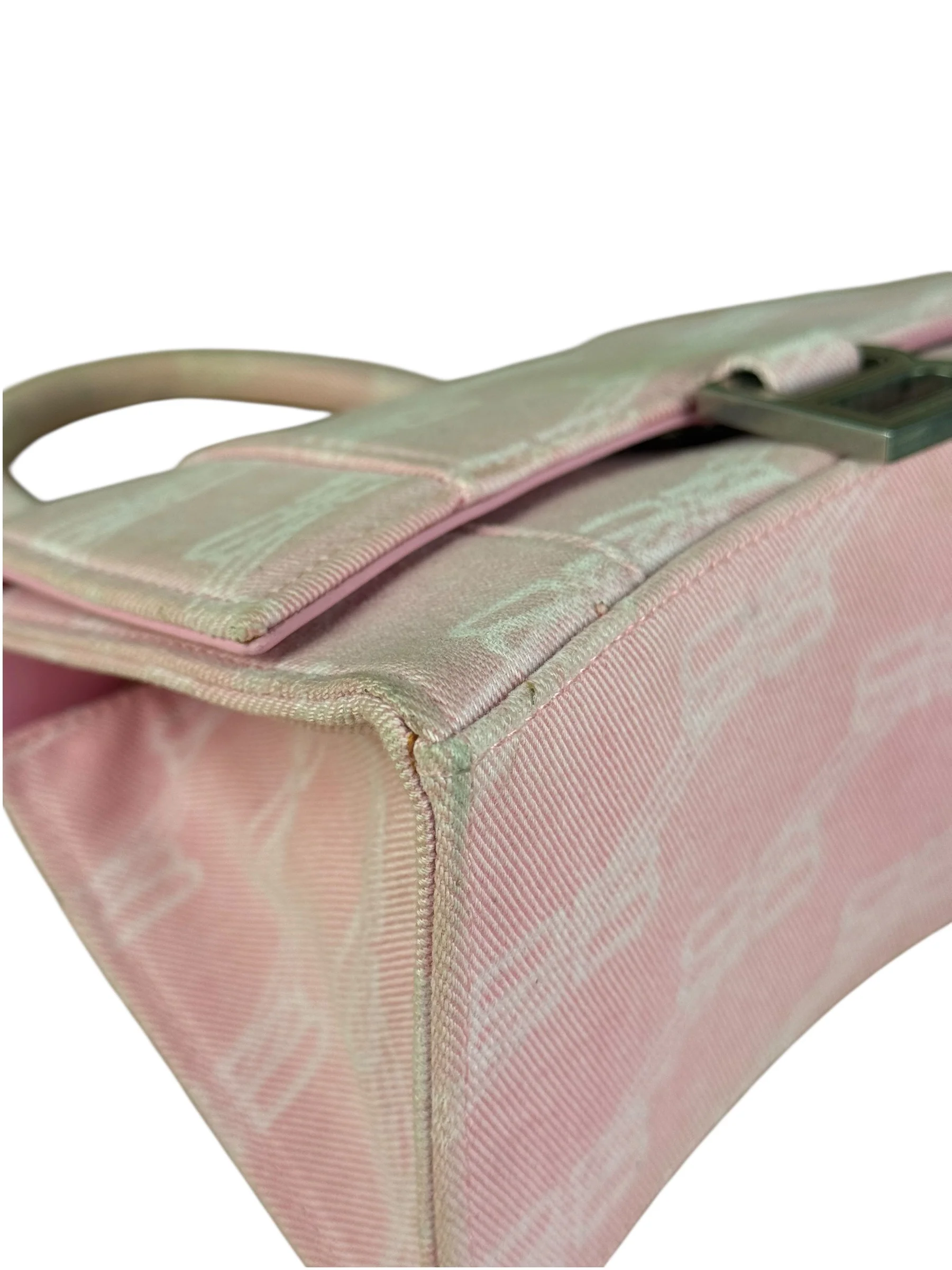 Balenciaga Pink Denim Small Hourglass 2Way Handbag - Image 17