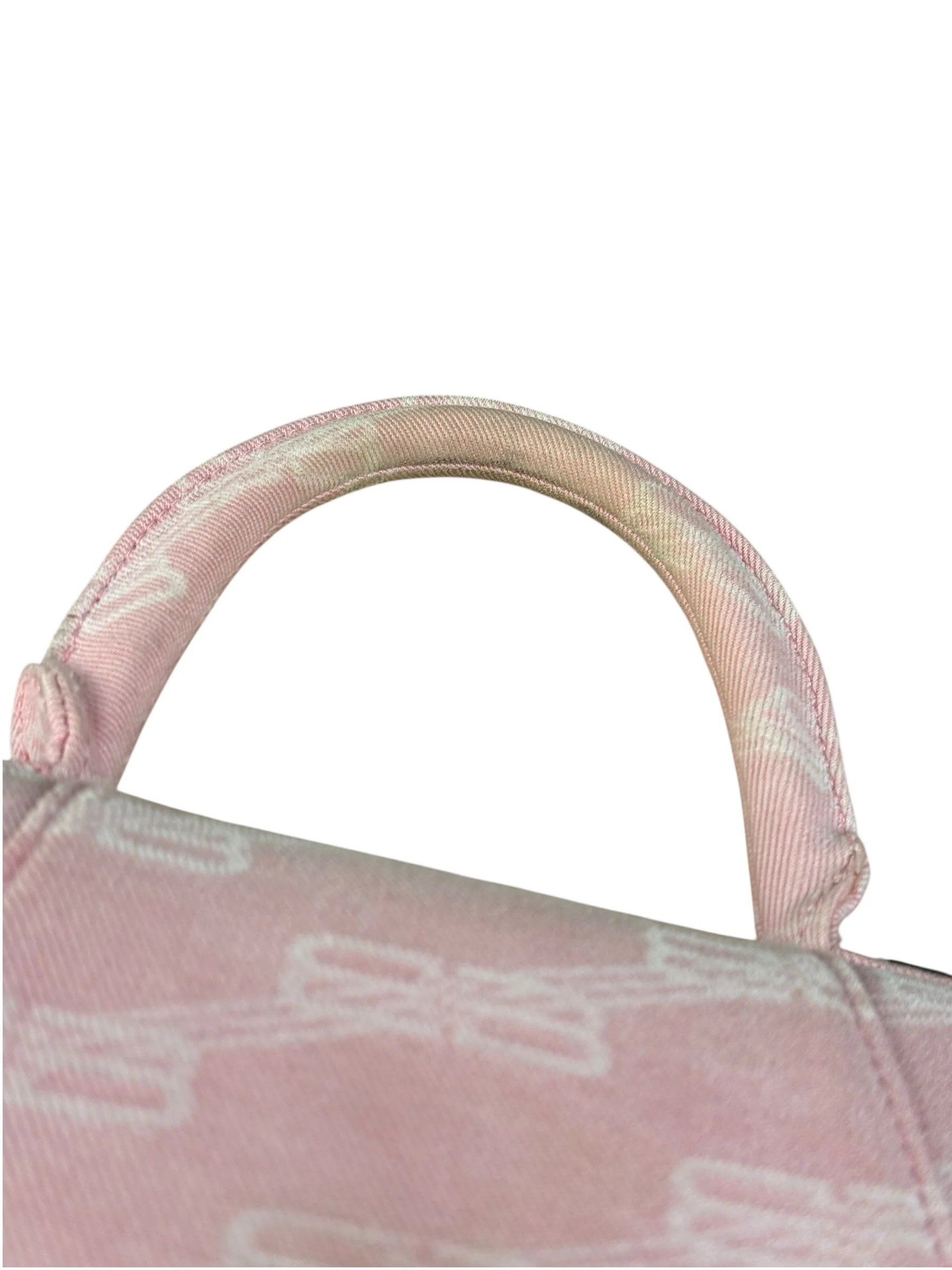Balenciaga Pink Denim Small Hourglass 2Way Handbag - Image 19