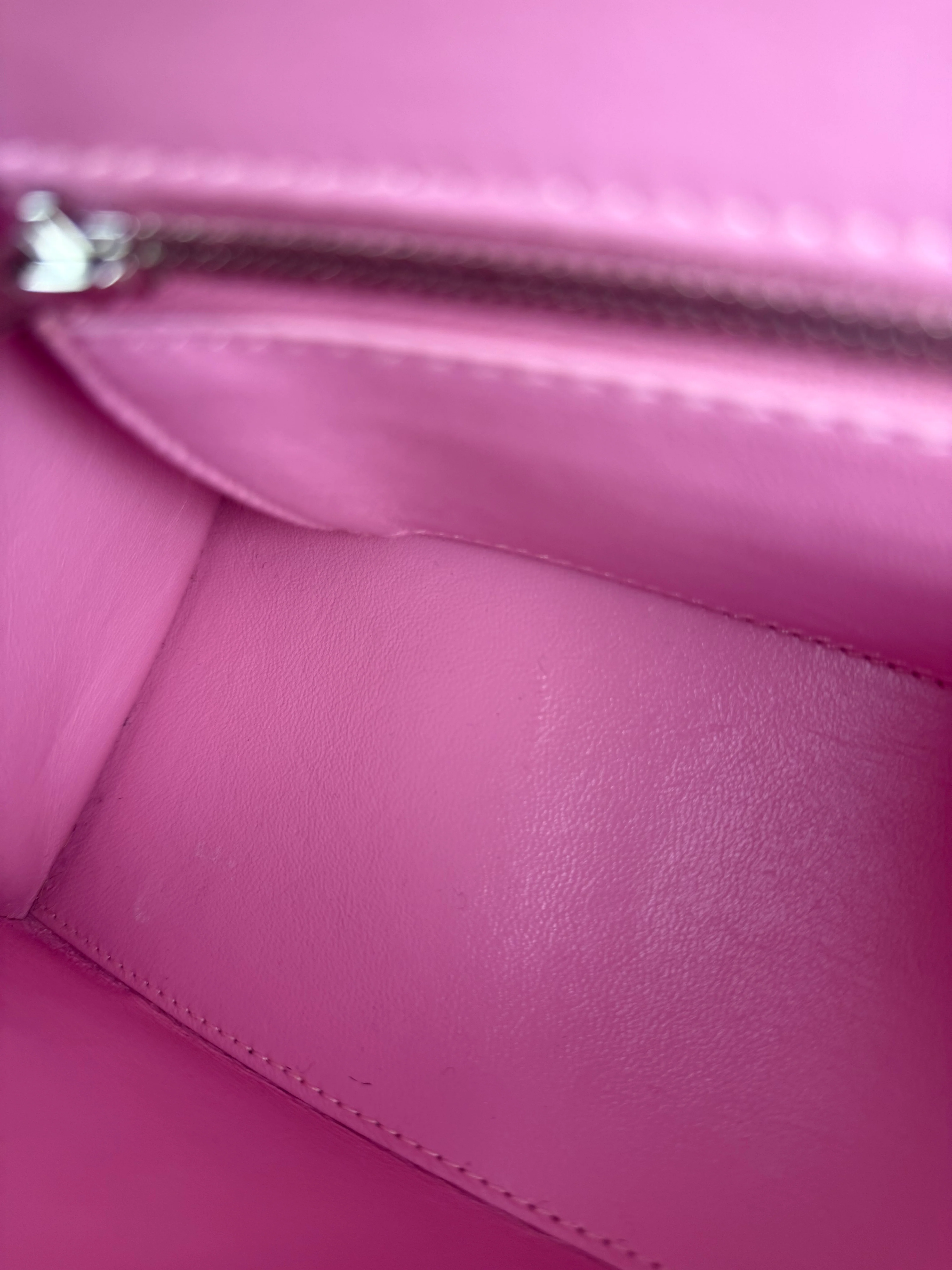 Balenciaga Pink Denim Small Hourglass 2Way Handbag - Image 20