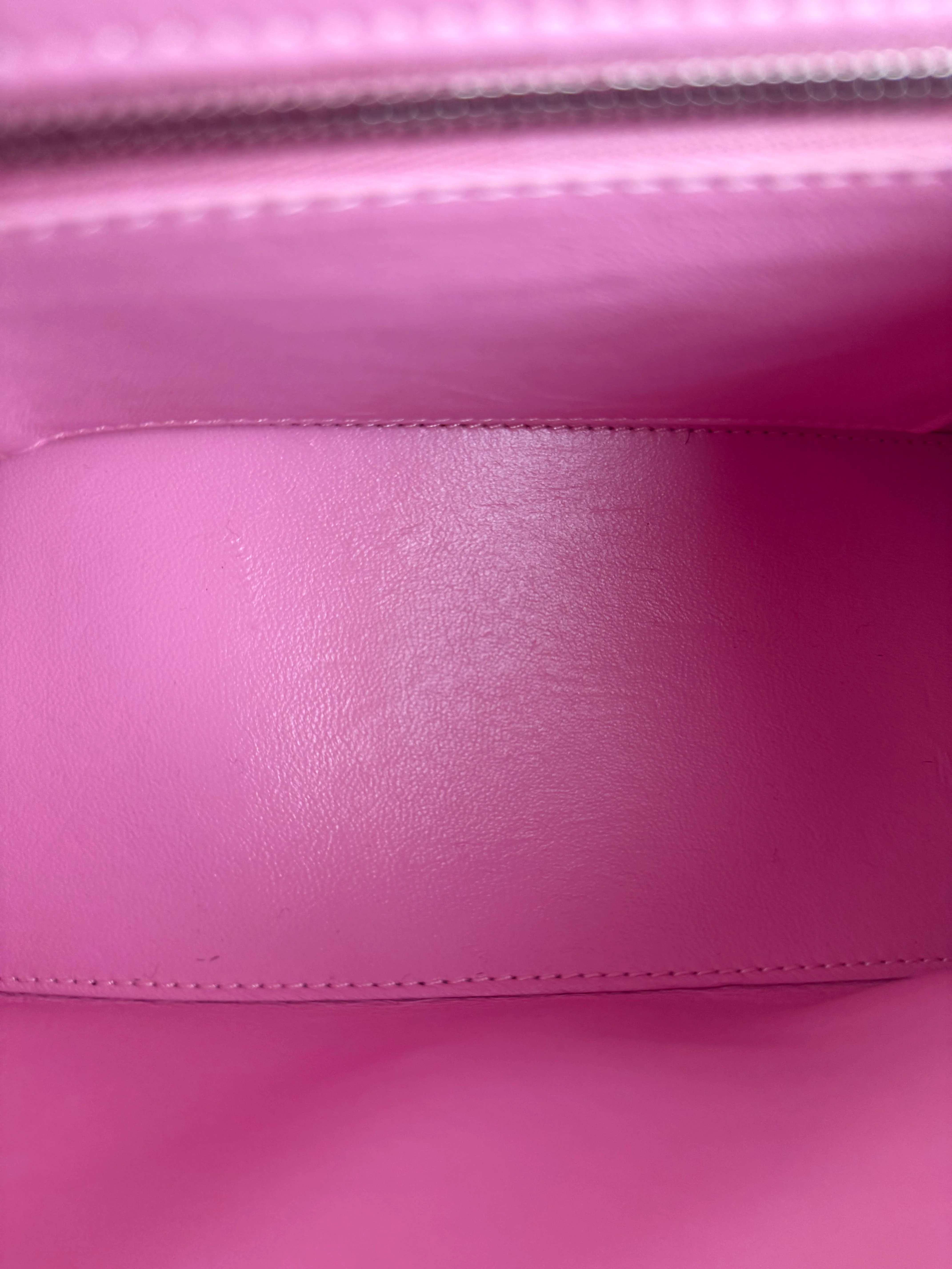 Balenciaga Pink Denim Small Hourglass 2Way Handbag - Image 22