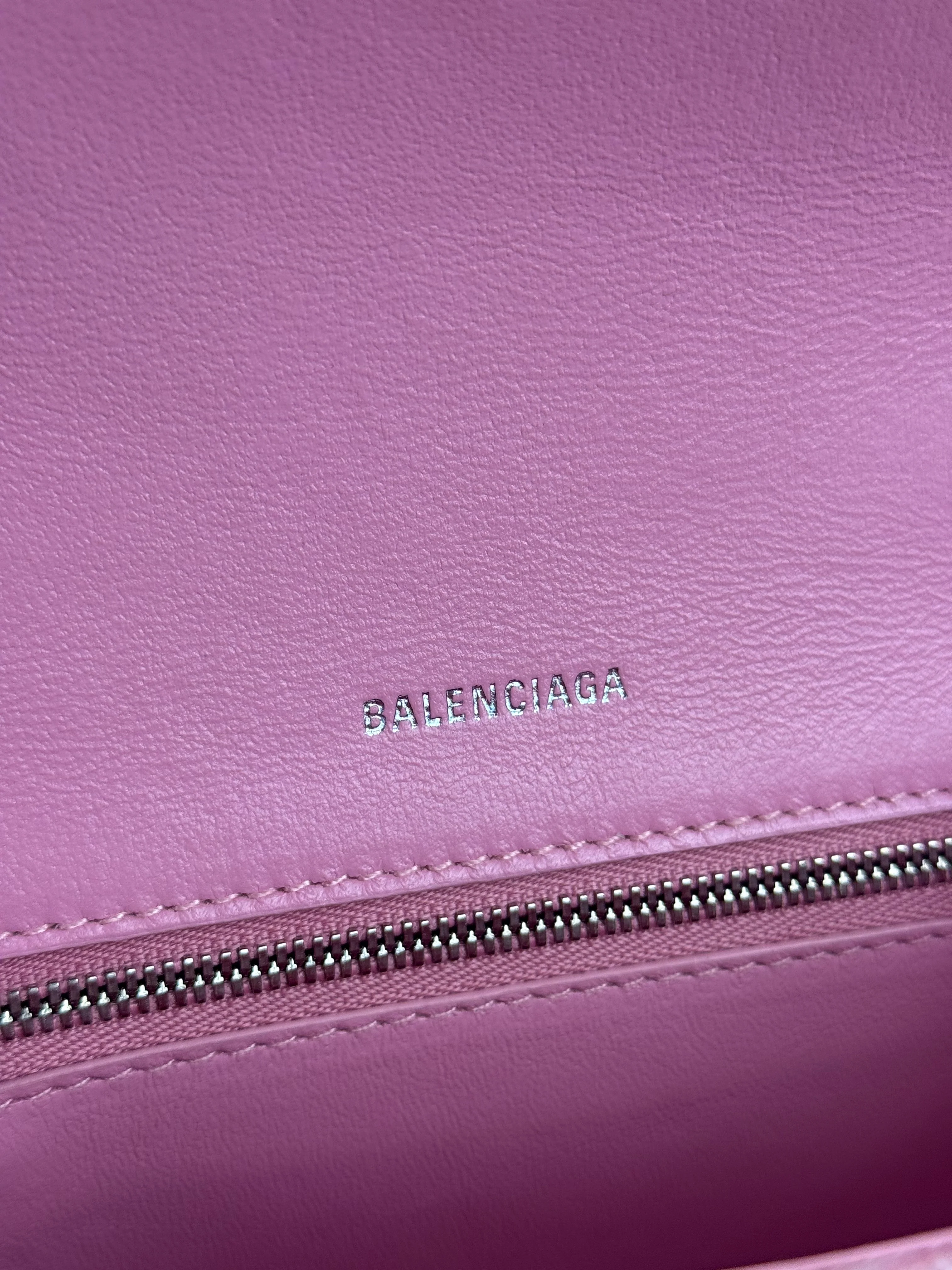 Balenciaga Pink Denim Small Hourglass 2Way Handbag - Image 23