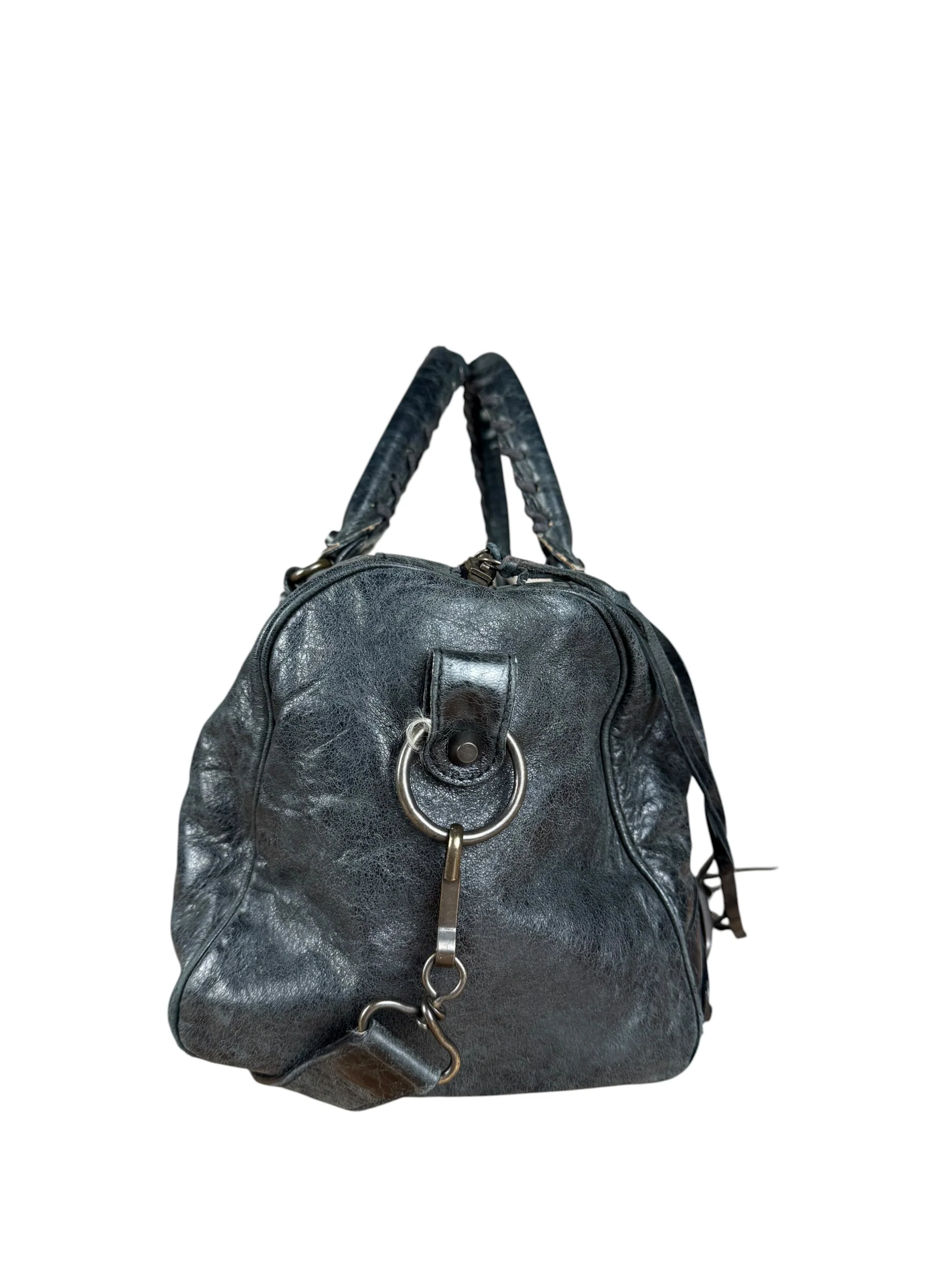 Balenciaga Vintage Dark Blue Leather Classic City Bag - Image 10
