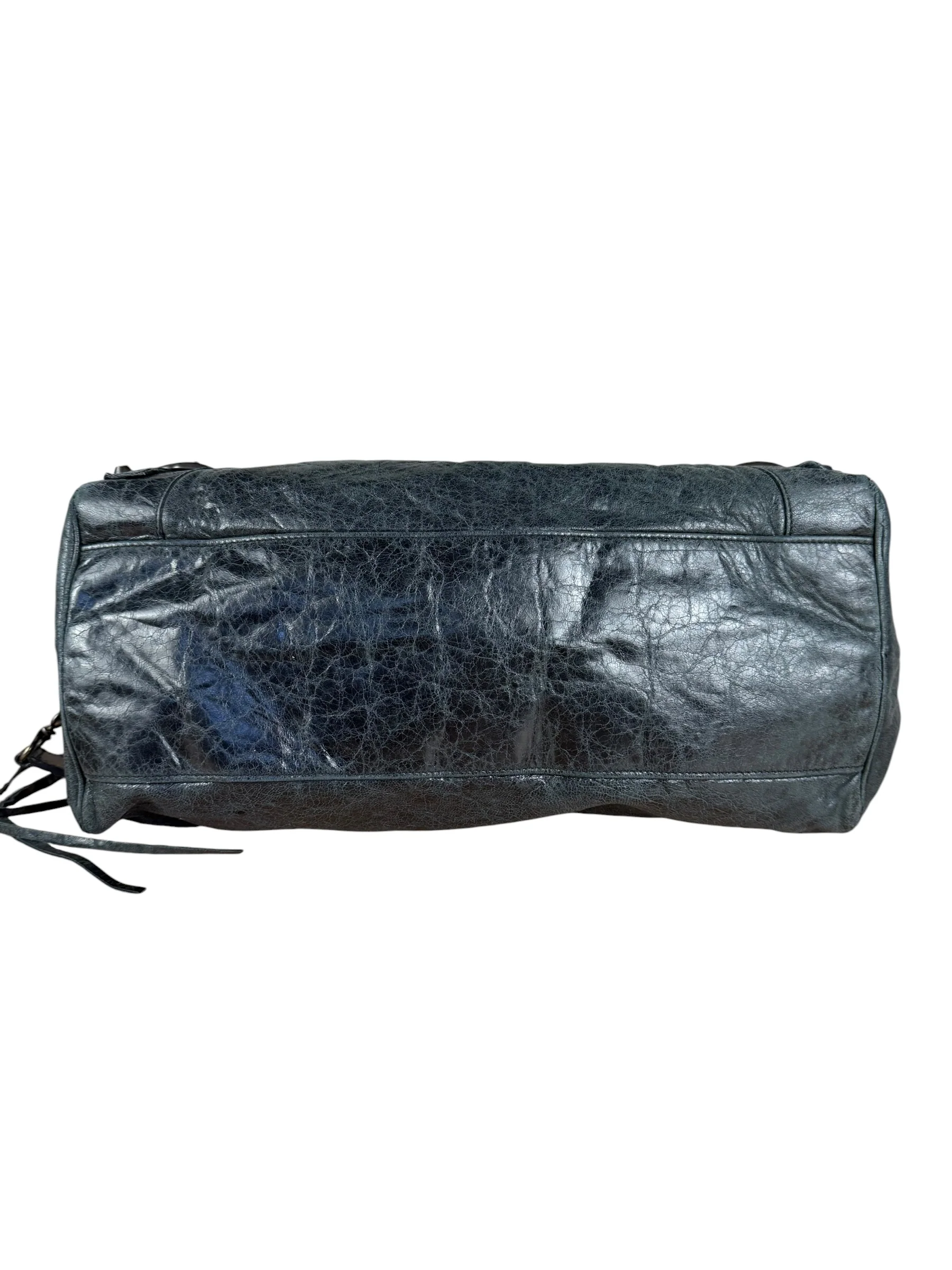 Balenciaga Vintage Dark Blue Leather Classic City Bag - Image 15