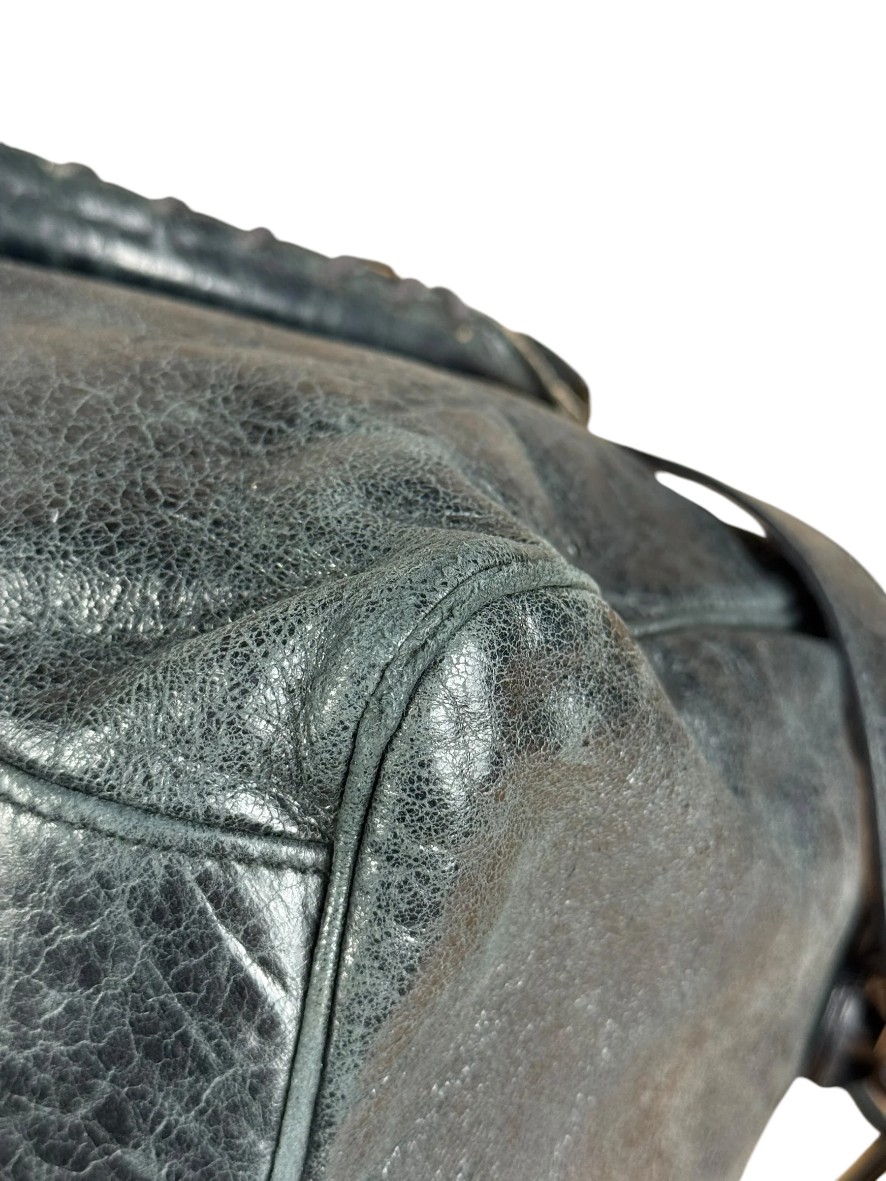 Balenciaga Vintage Dark Blue Leather Classic City Bag - Image 20