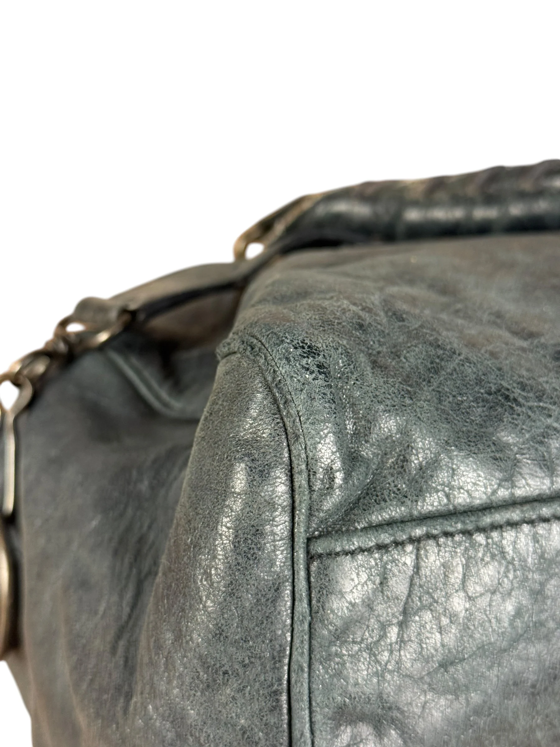 Balenciaga Vintage Dark Blue Leather Classic City Bag - Image 21