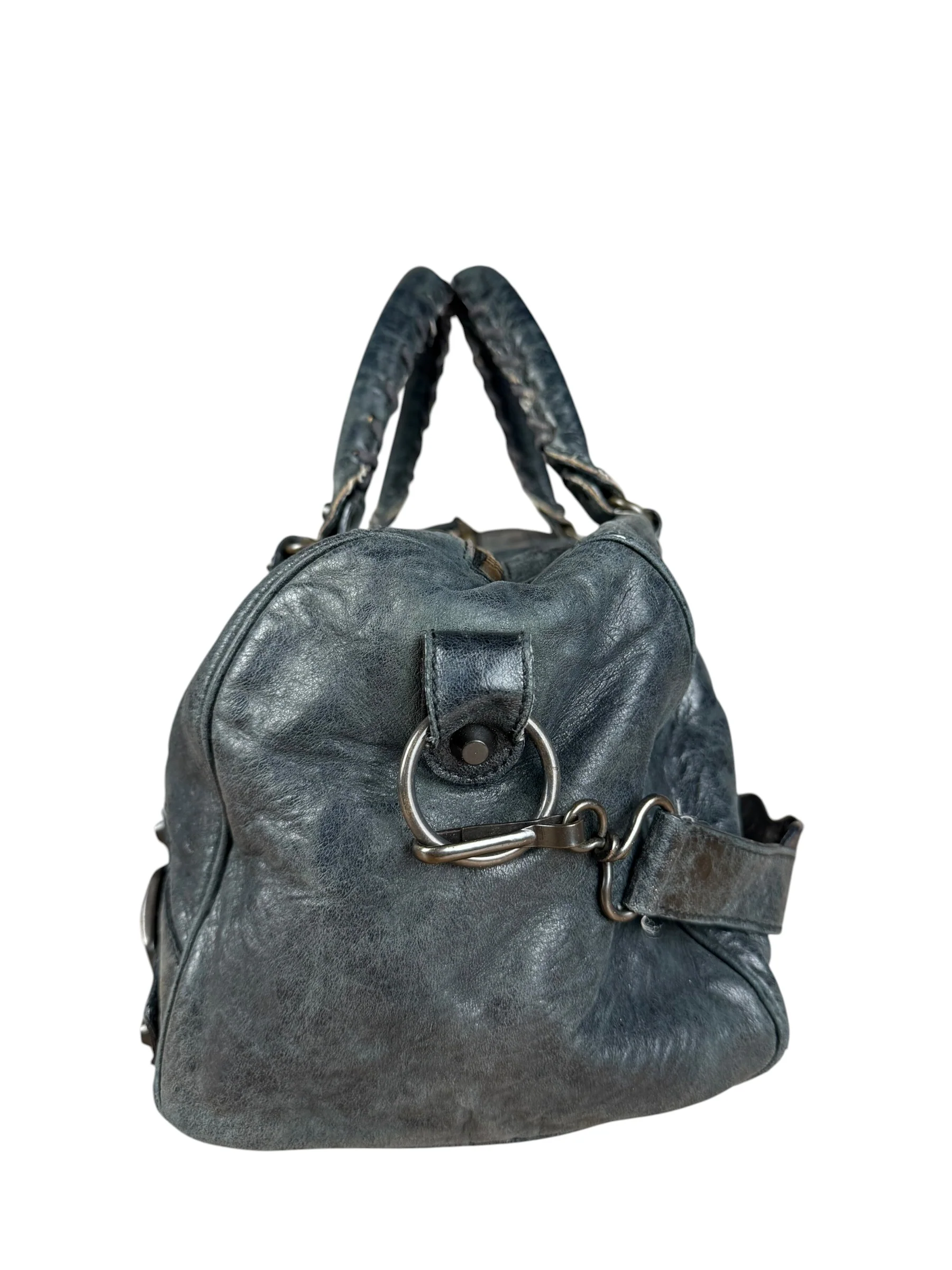 Balenciaga Vintage Dark Blue Leather Classic City Bag - Image 6