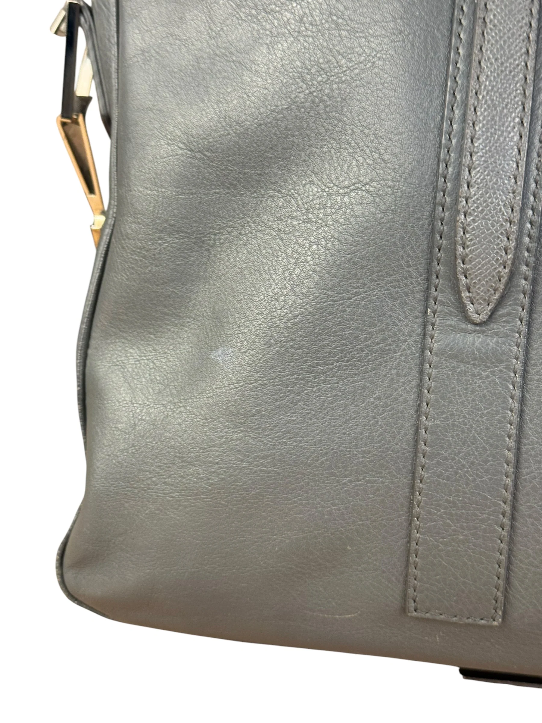Balenciaga Vintage Grey Leather Work Bag - Image 14