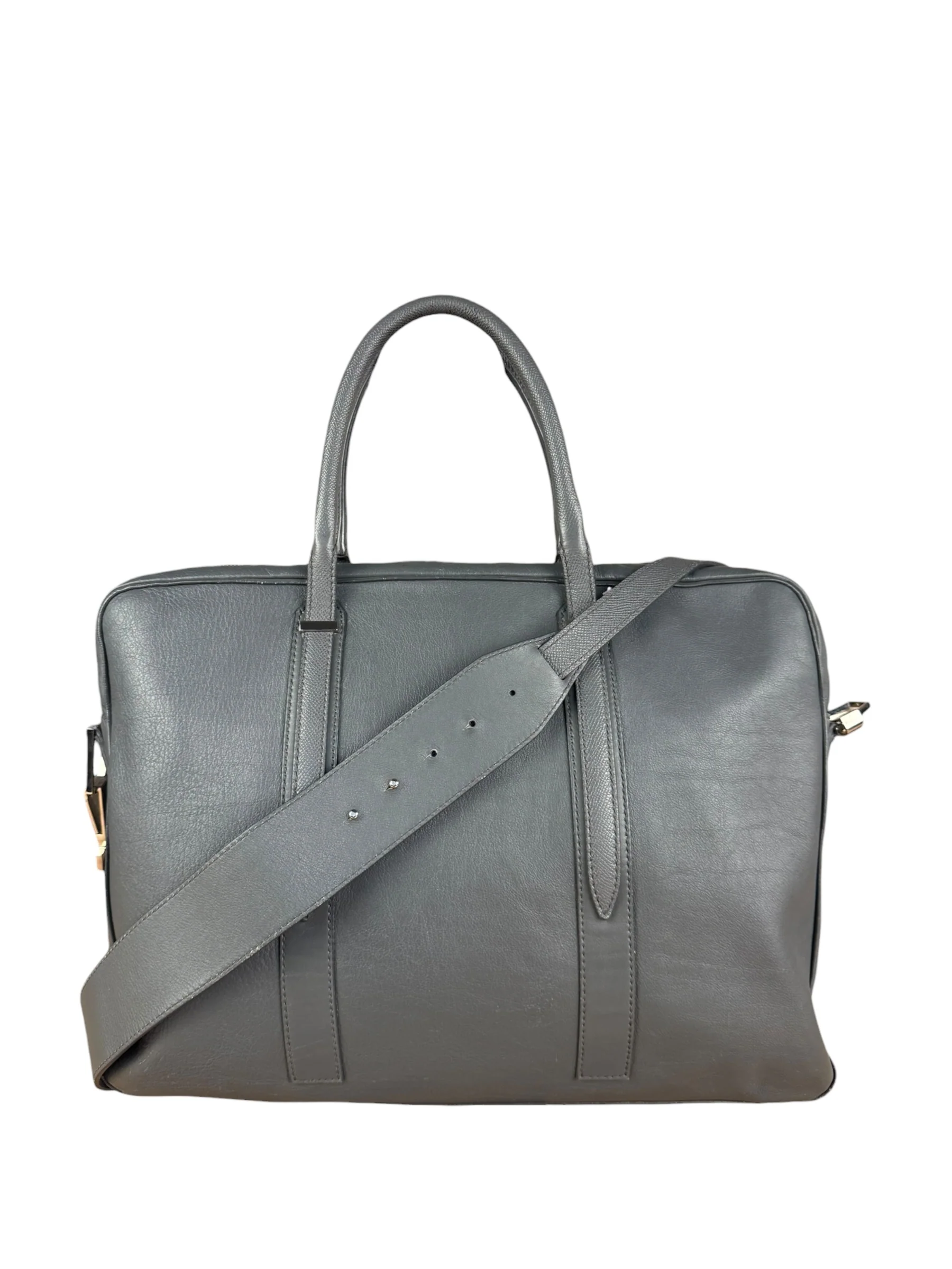 Balenciaga Vintage Grey Leather Work Bag - Image 22