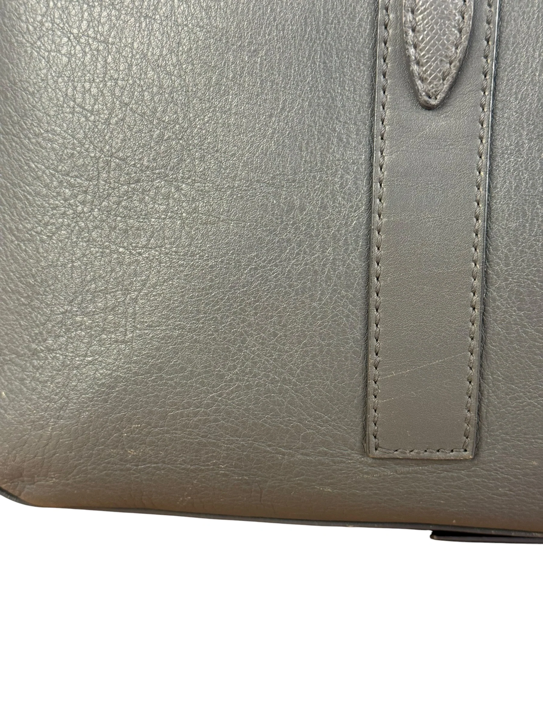 Balenciaga Vintage Grey Leather Work Bag - Image 6