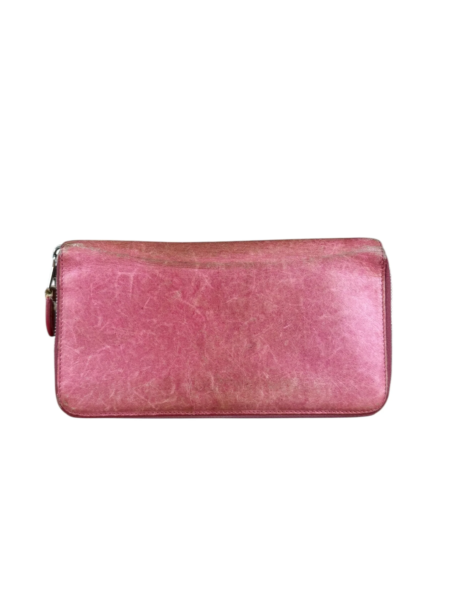 Balenciaga Vintage Pink Le Agneau Long Wallet - Image 14
