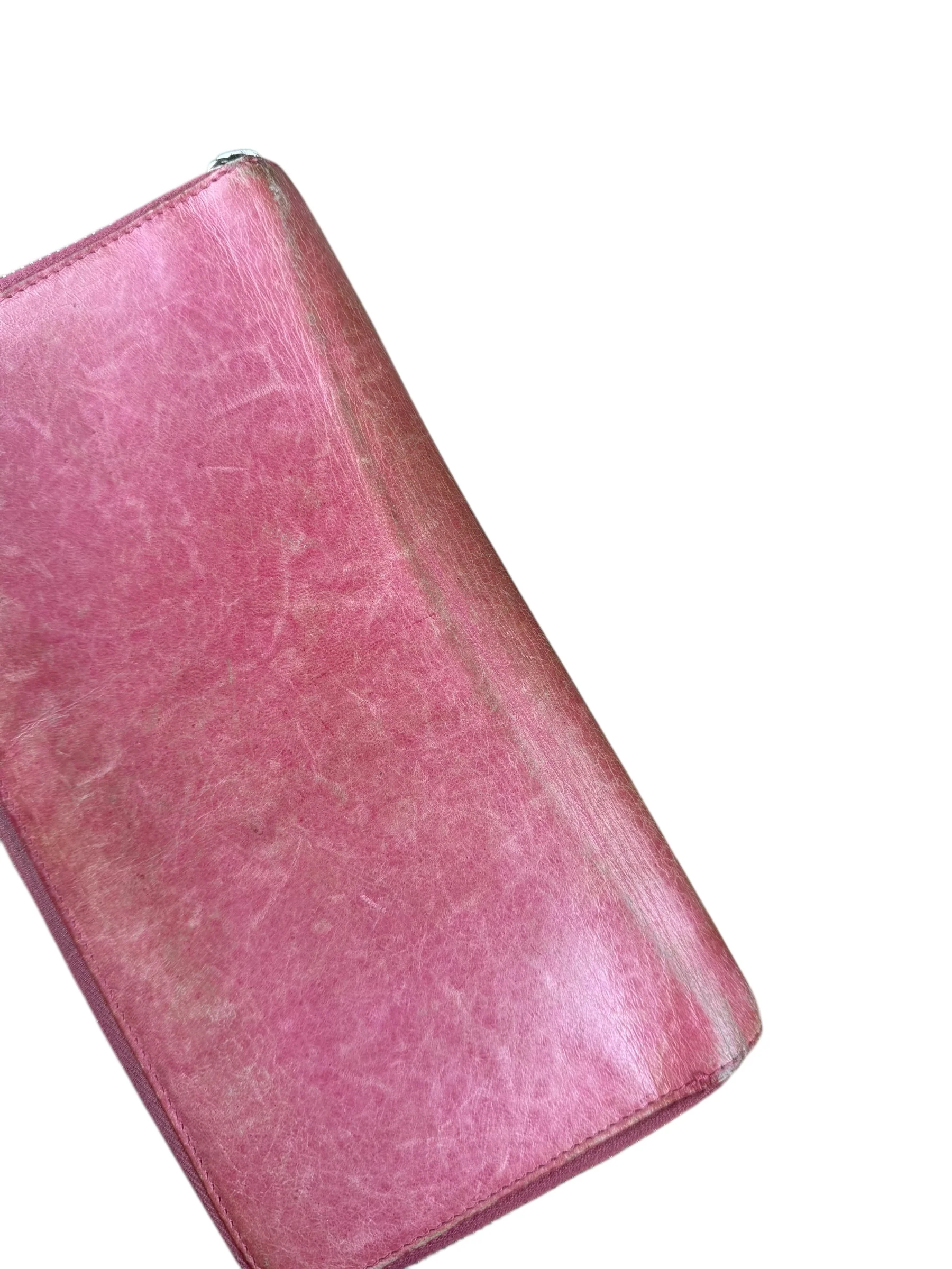 Balenciaga Vintage Pink Le Agneau Long Wallet - Image 16