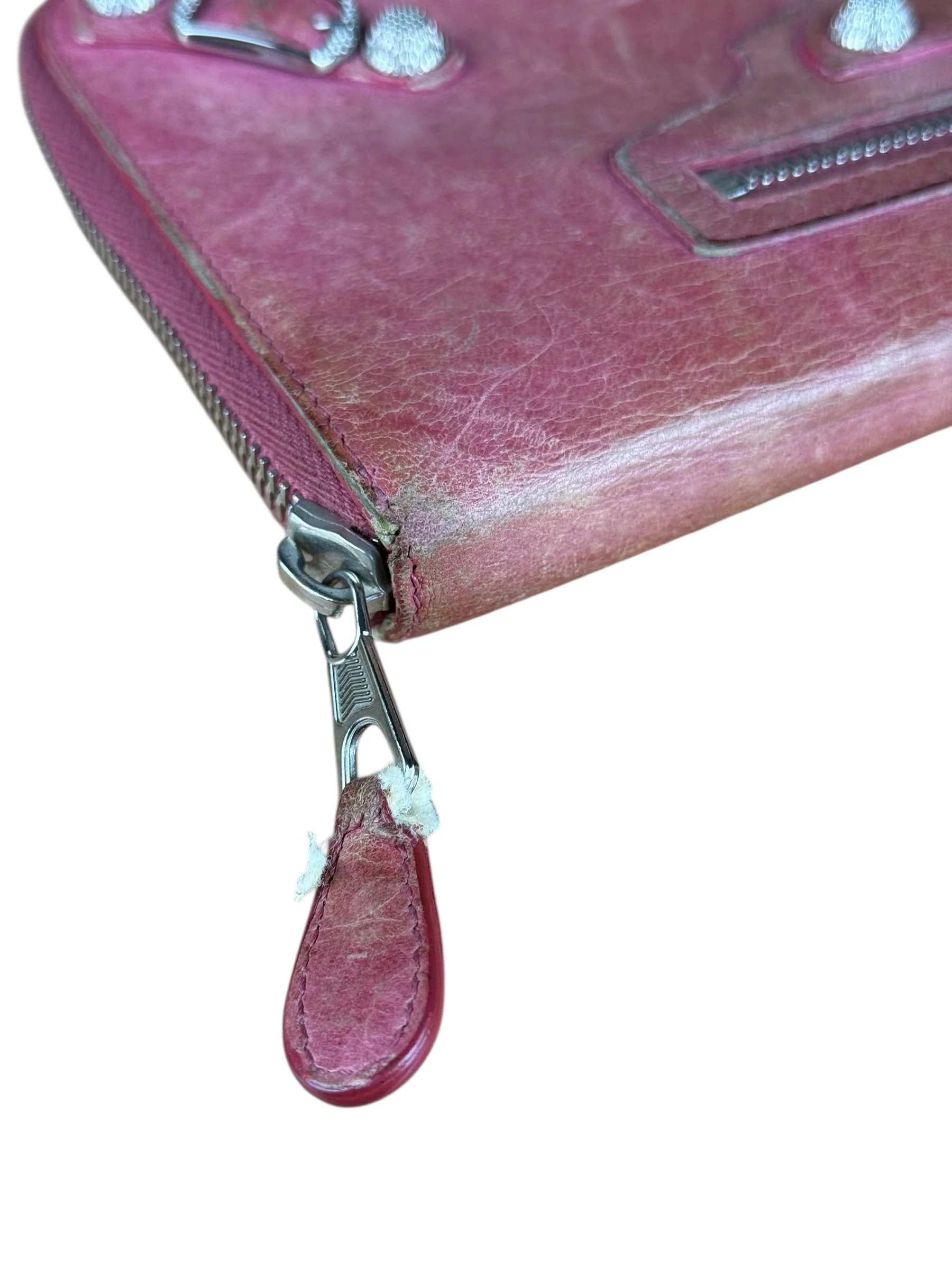 Balenciaga Vintage Pink Le Agneau Long Wallet - Image 7