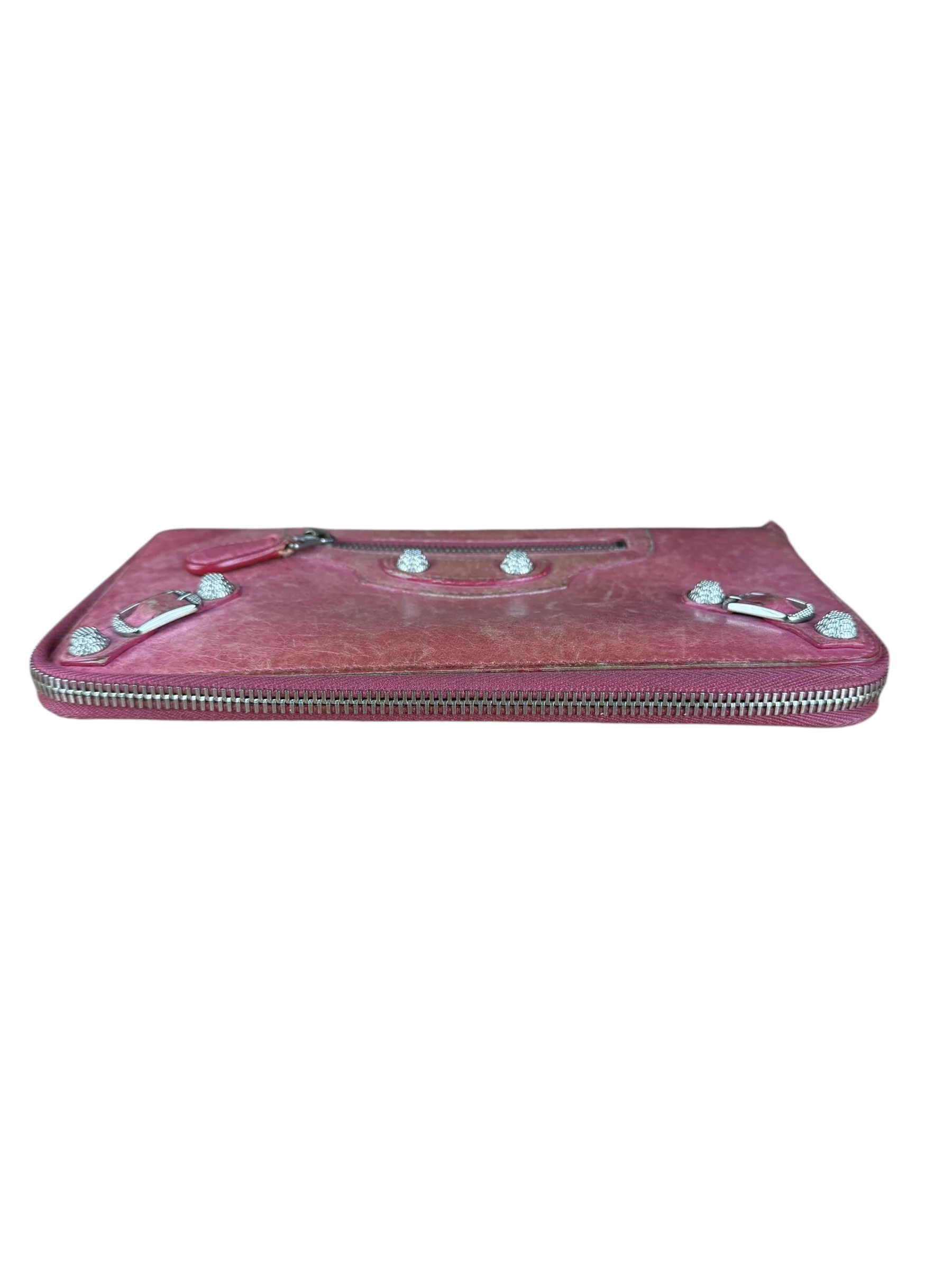 Balenciaga Vintage Pink Le Agneau Long Wallet - Image 9