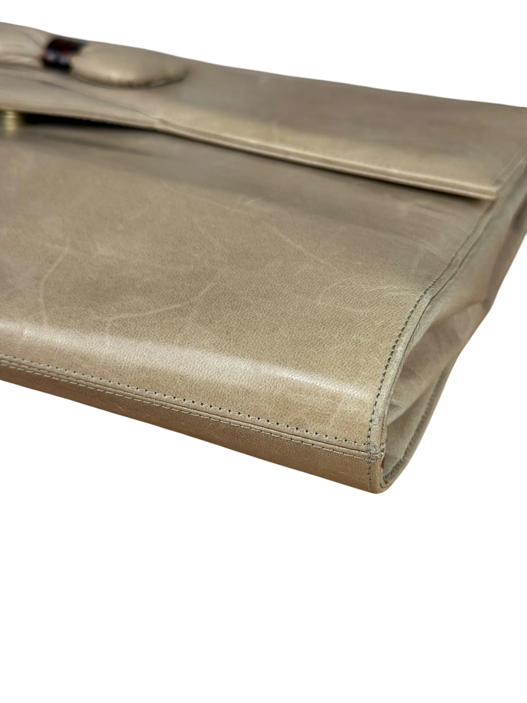 Bally Leather Bow Clutch - Image 15