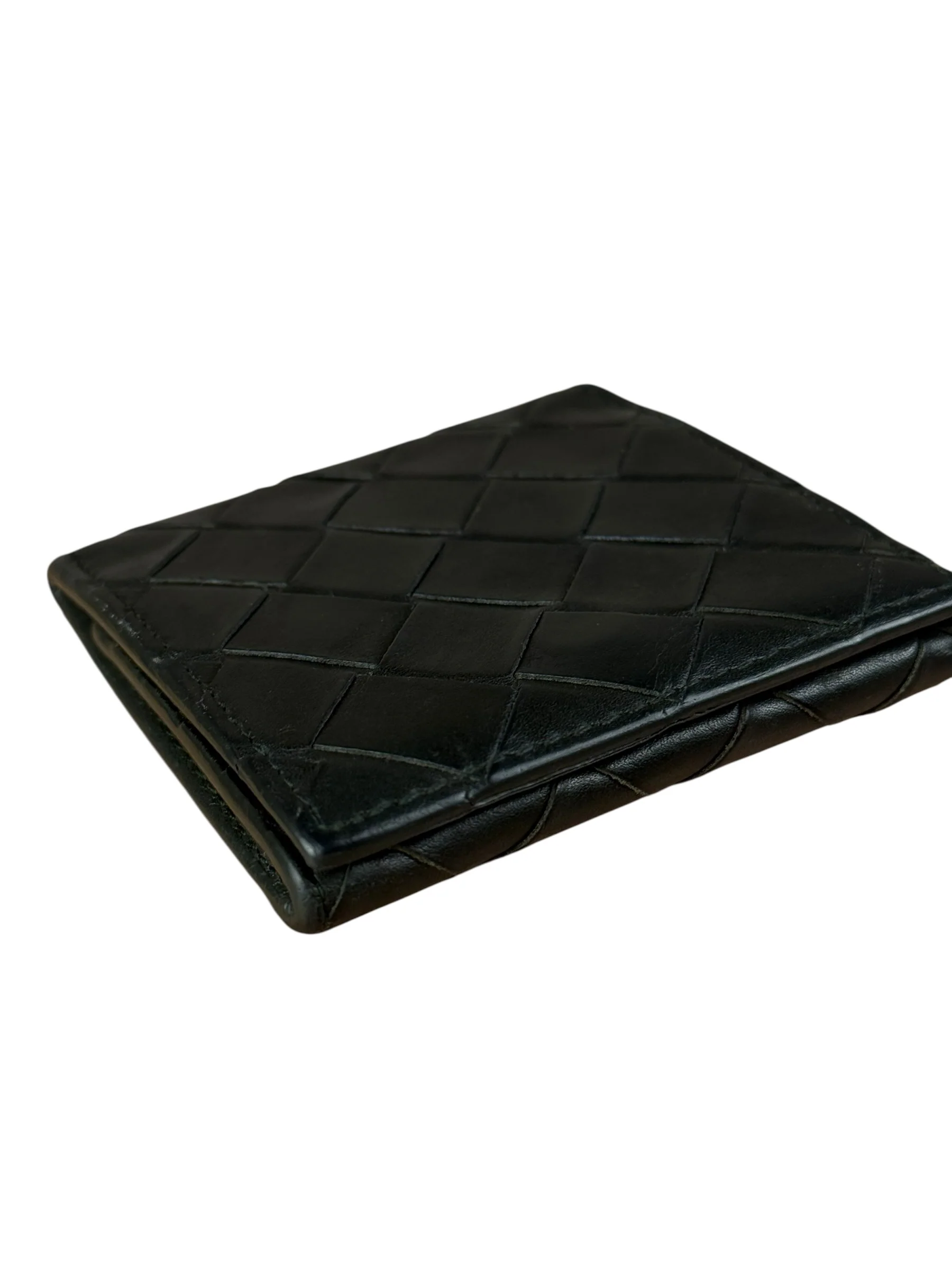 Bottega Veneta Black Intreccio Leather Coin Wallet - Image 10