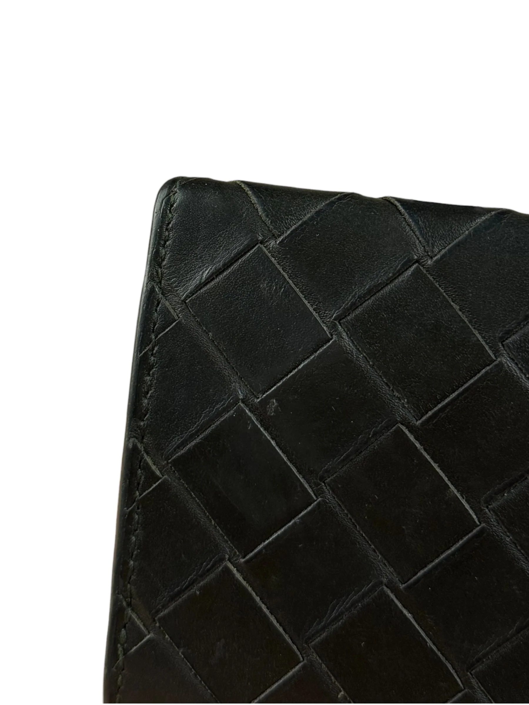 Bottega Veneta Black Intreccio Leather Coin Wallet - Image 7