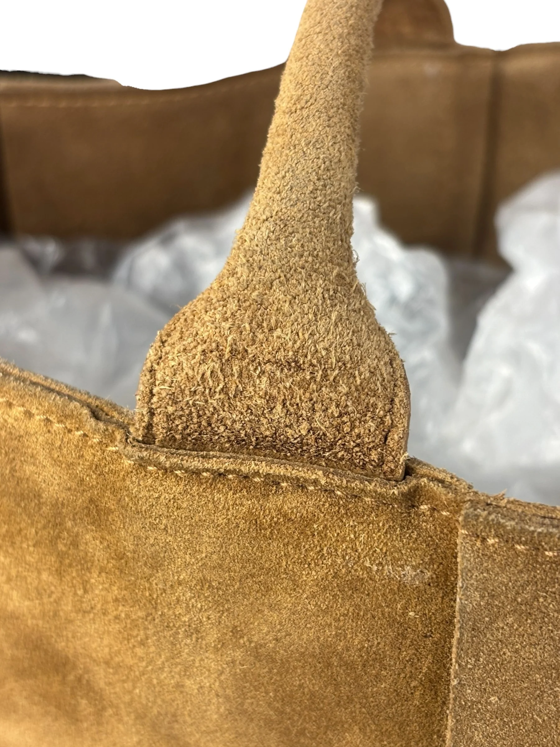 Bottega Veneta Brown Suede Maxi Intrecciato Arco Tote - Image 25