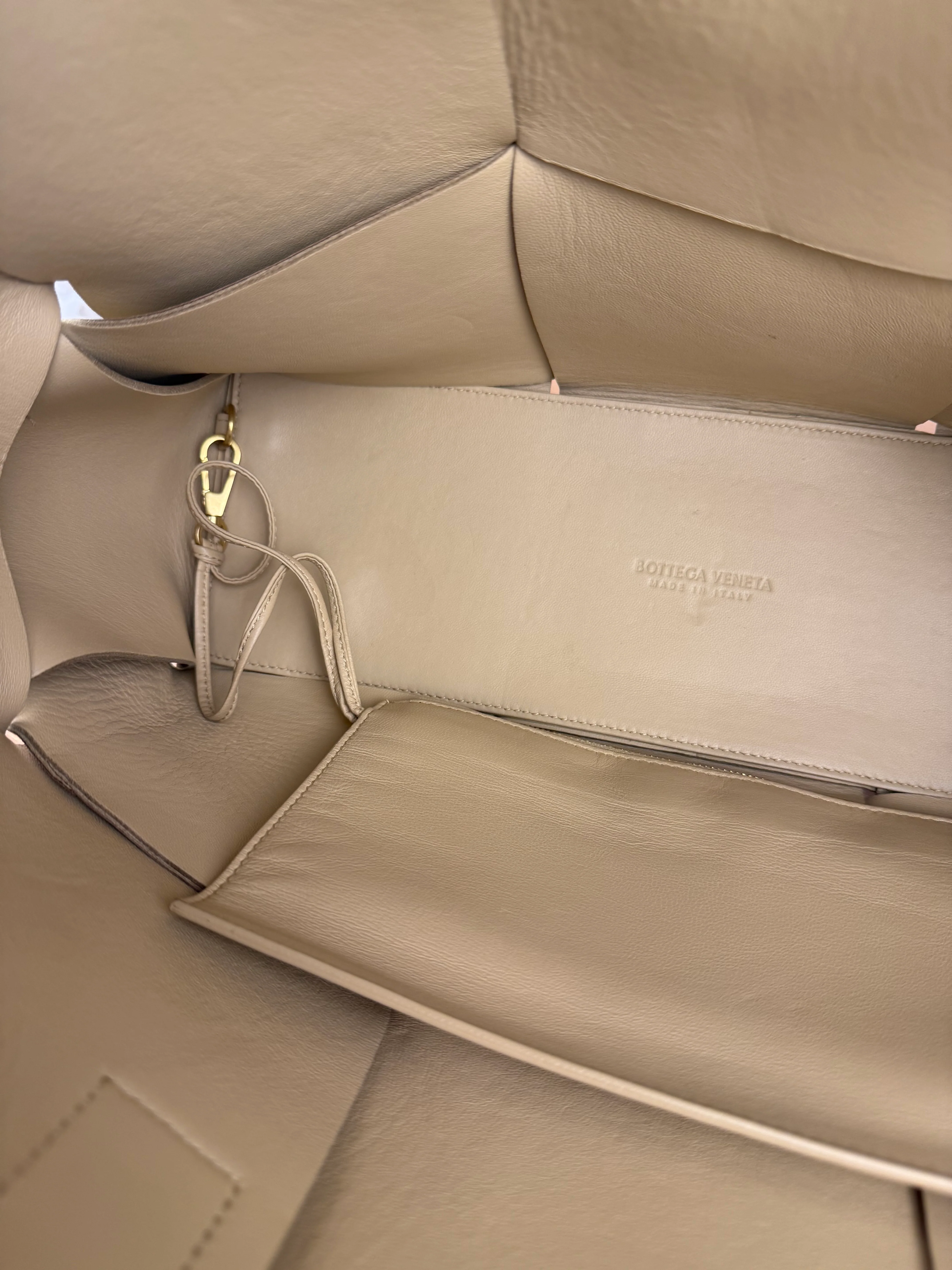 Bottega Veneta Muted Olive Intreccio Arco Woven Leather Tote - Image 17