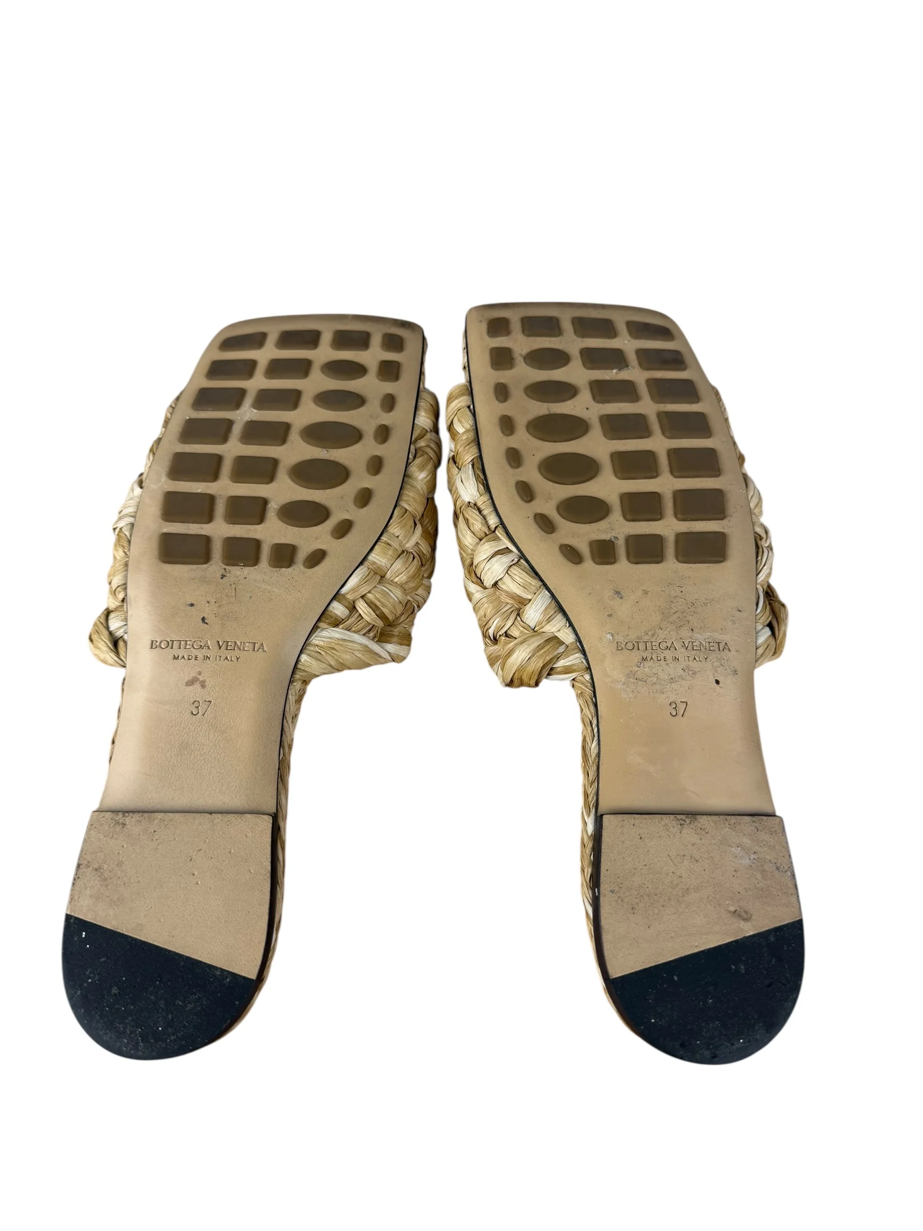 Bottega Veneta Raffia Intreccio Sandals - Image 11