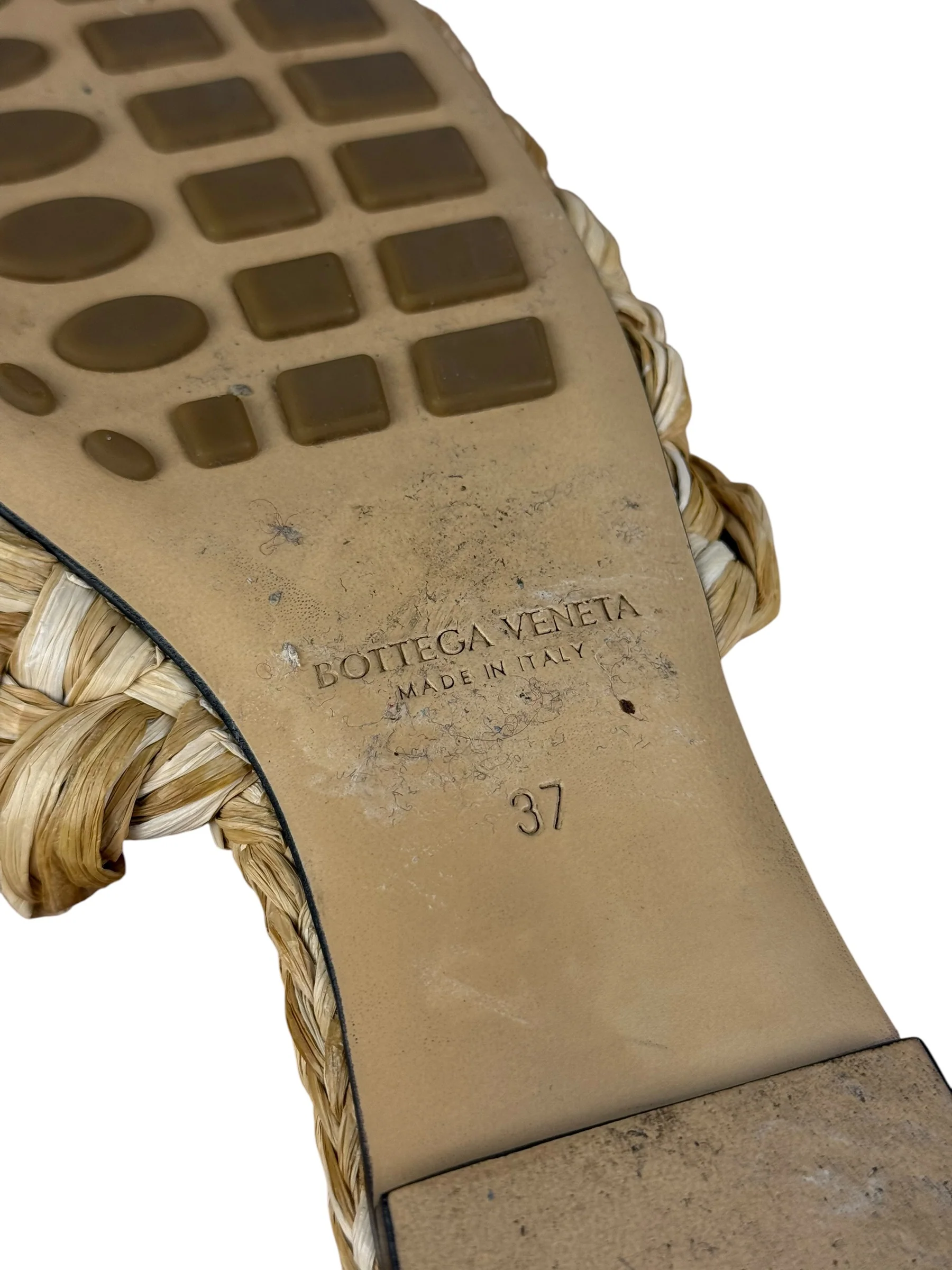 Bottega Veneta Raffia Intreccio Sandals - Image 12