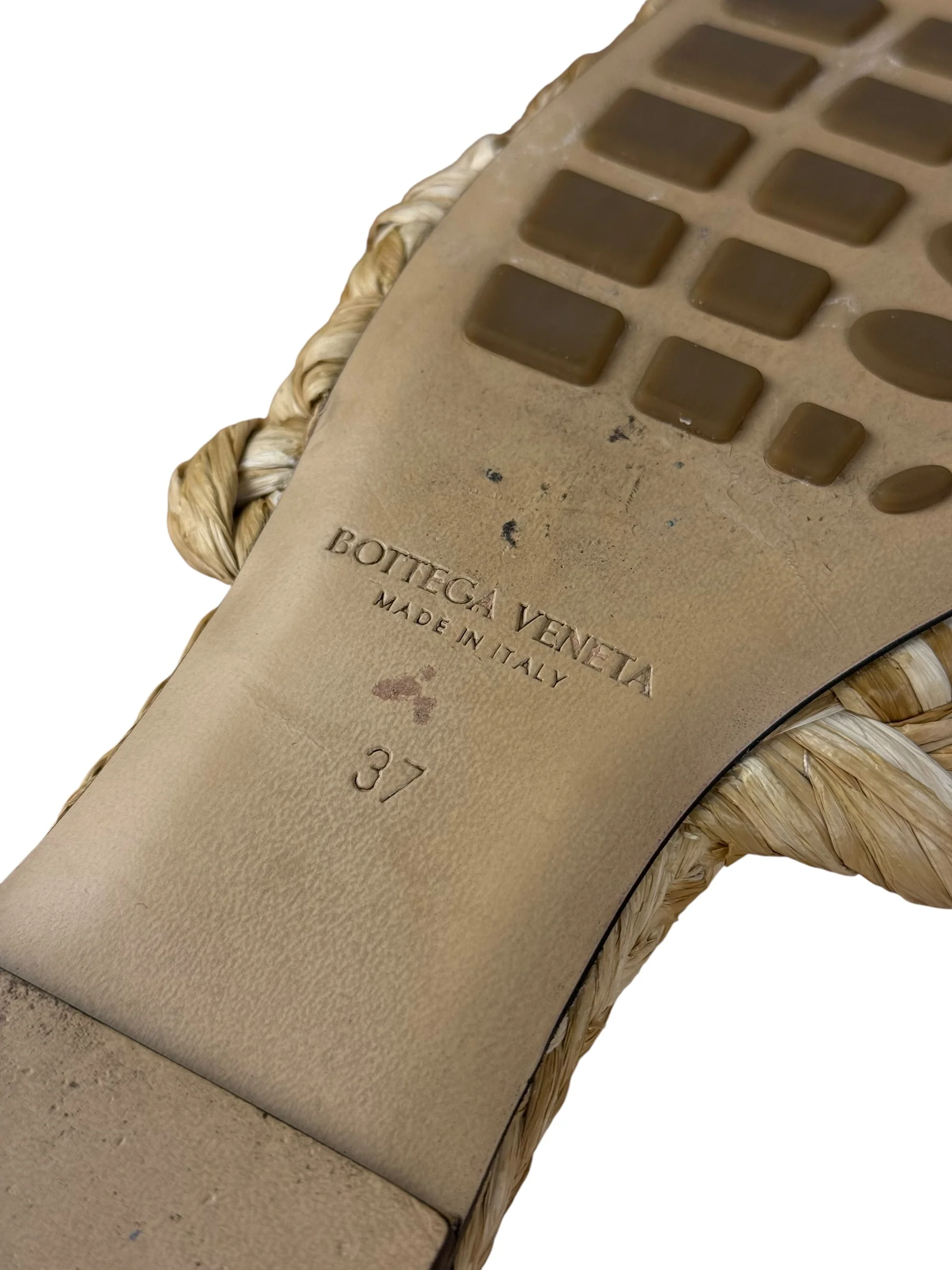 Bottega Veneta Raffia Intreccio Sandals - Image 13