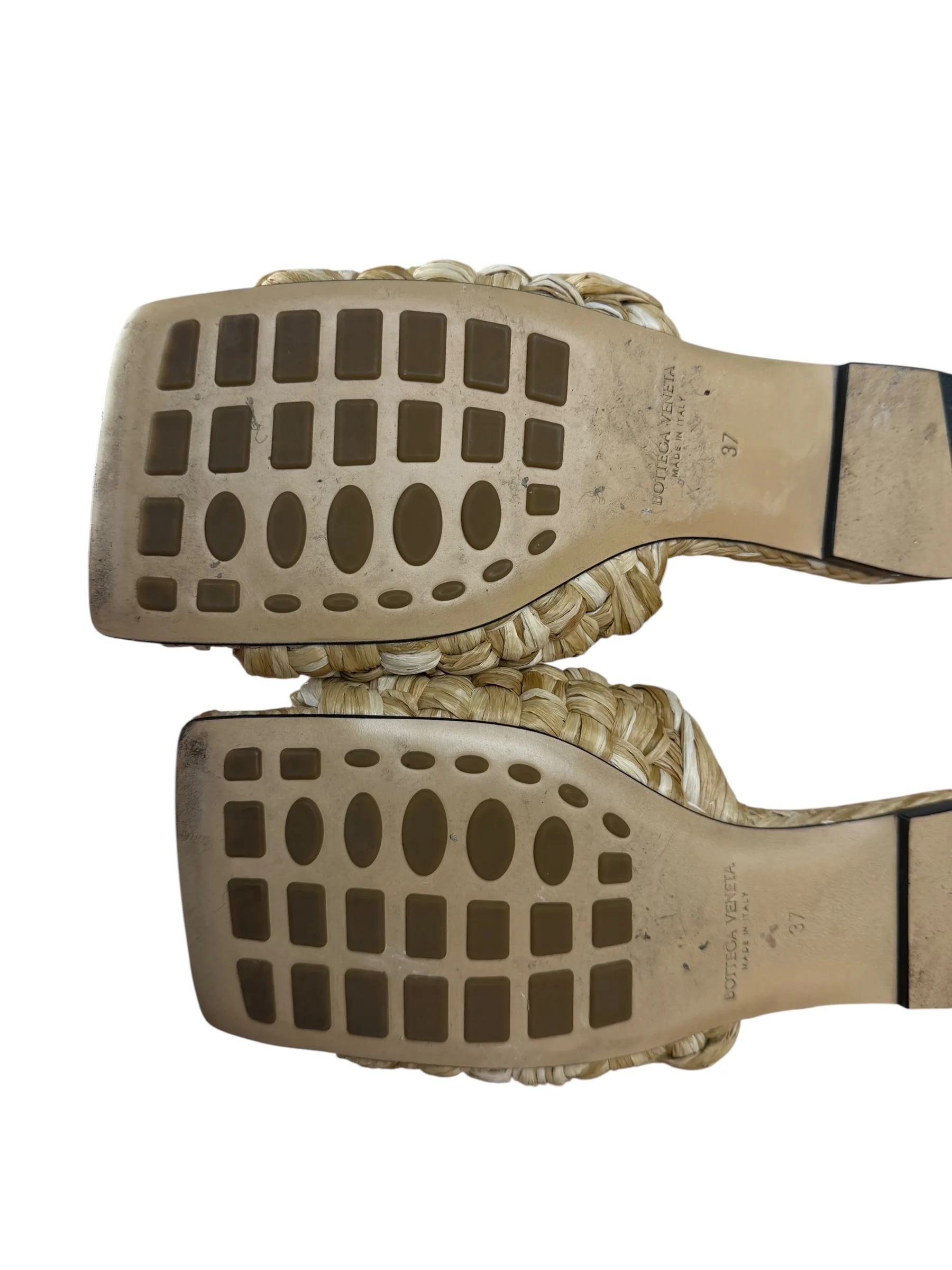 Bottega Veneta Raffia Intreccio Sandals - Image 14