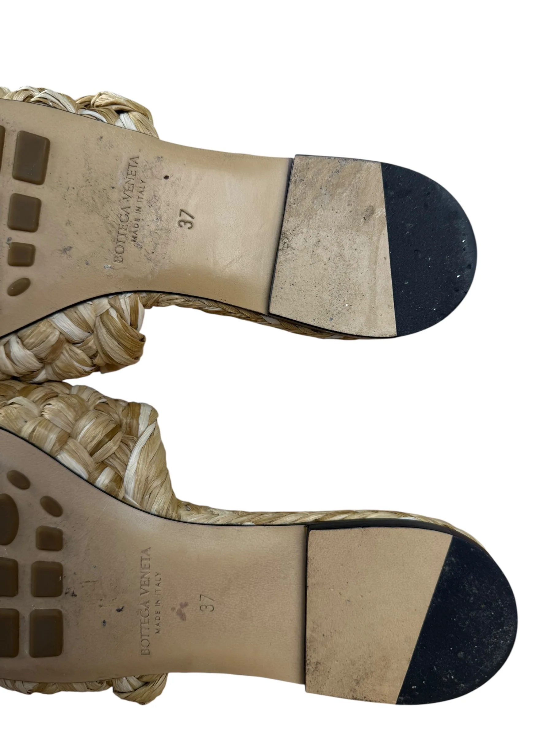 Bottega Veneta Raffia Intreccio Sandals - Image 15