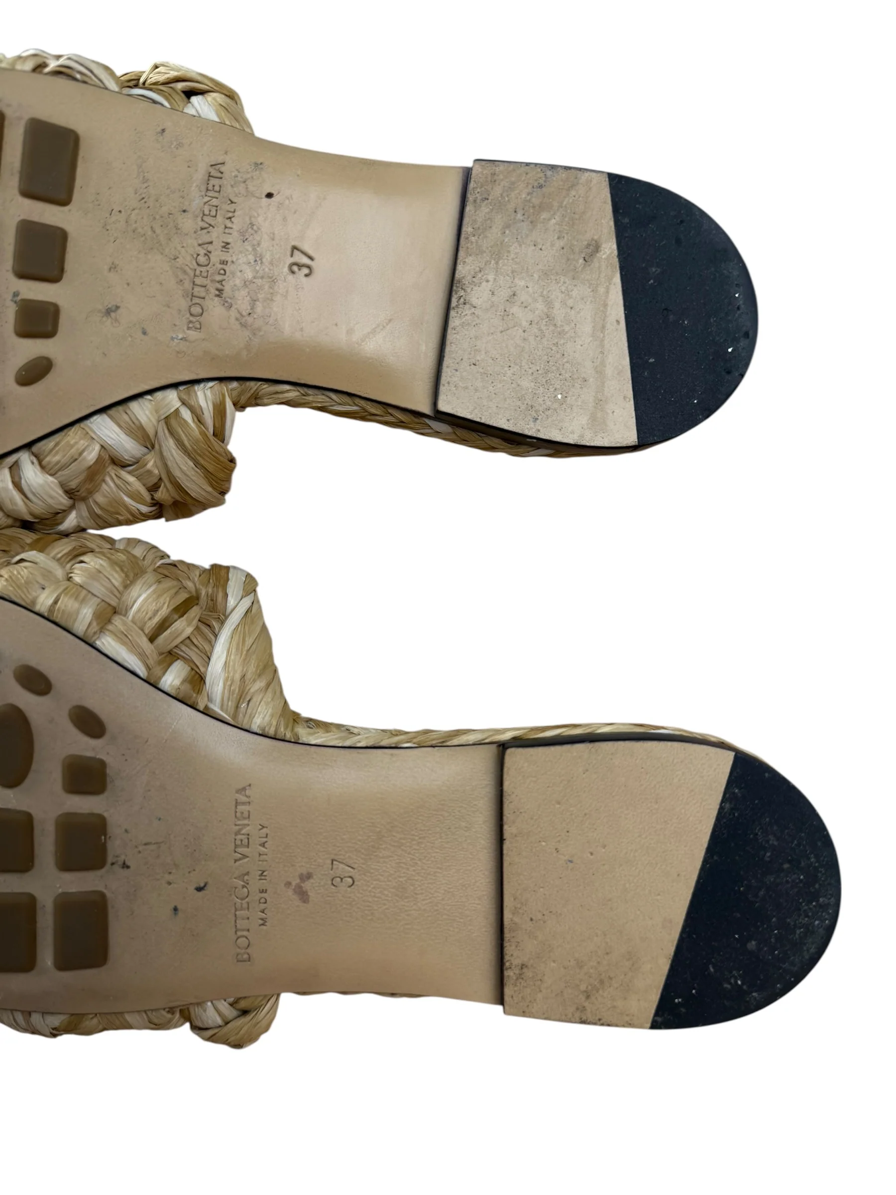 Bottega Veneta Raffia Intreccio Sandals - Image 16