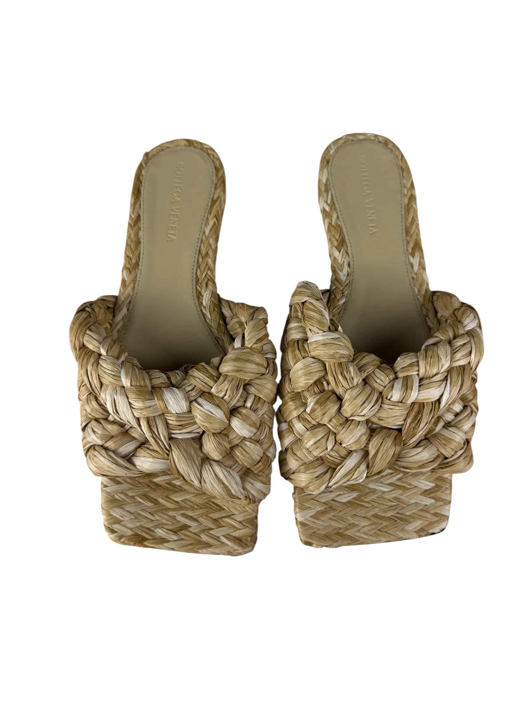Bottega Veneta Raffia Intreccio Sandals - Image 7