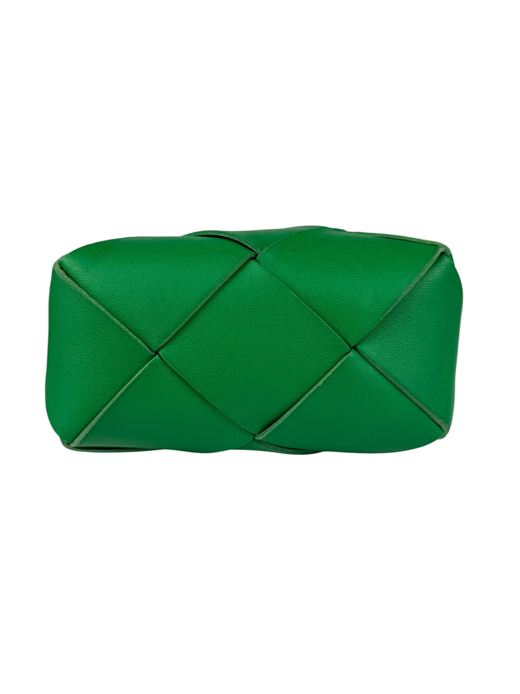 Bottega Veneta Small Green Intrecciato Cassette Camera Bag - Image 10