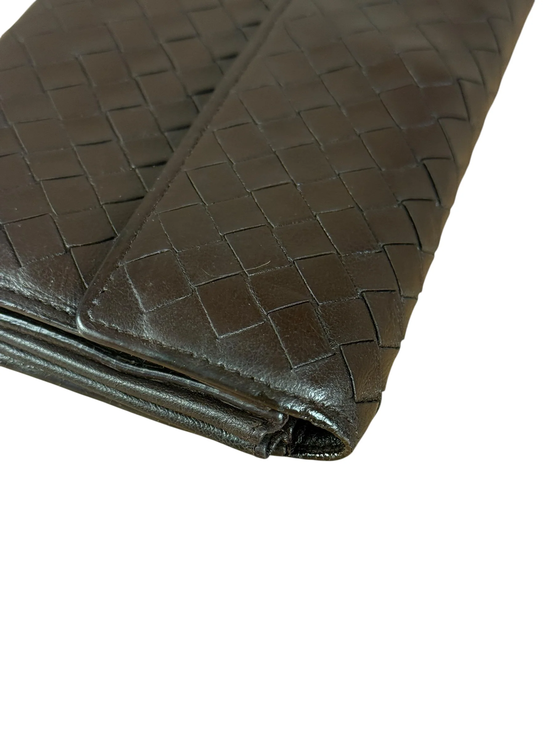 Bottega Veneta Vintage Brown Intrecciato Long Wallet - Image 12