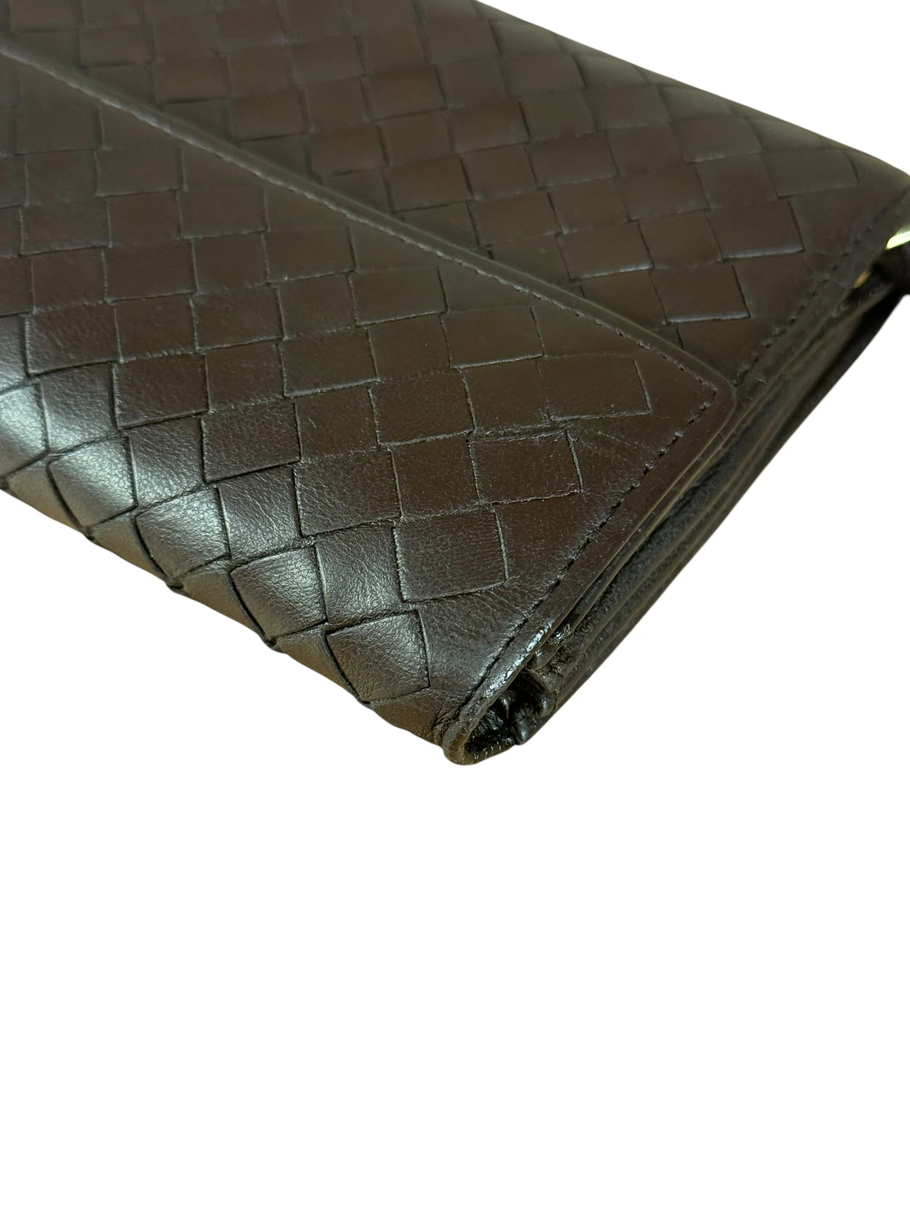 Bottega Veneta Vintage Brown Intrecciato Long Wallet - Image 13