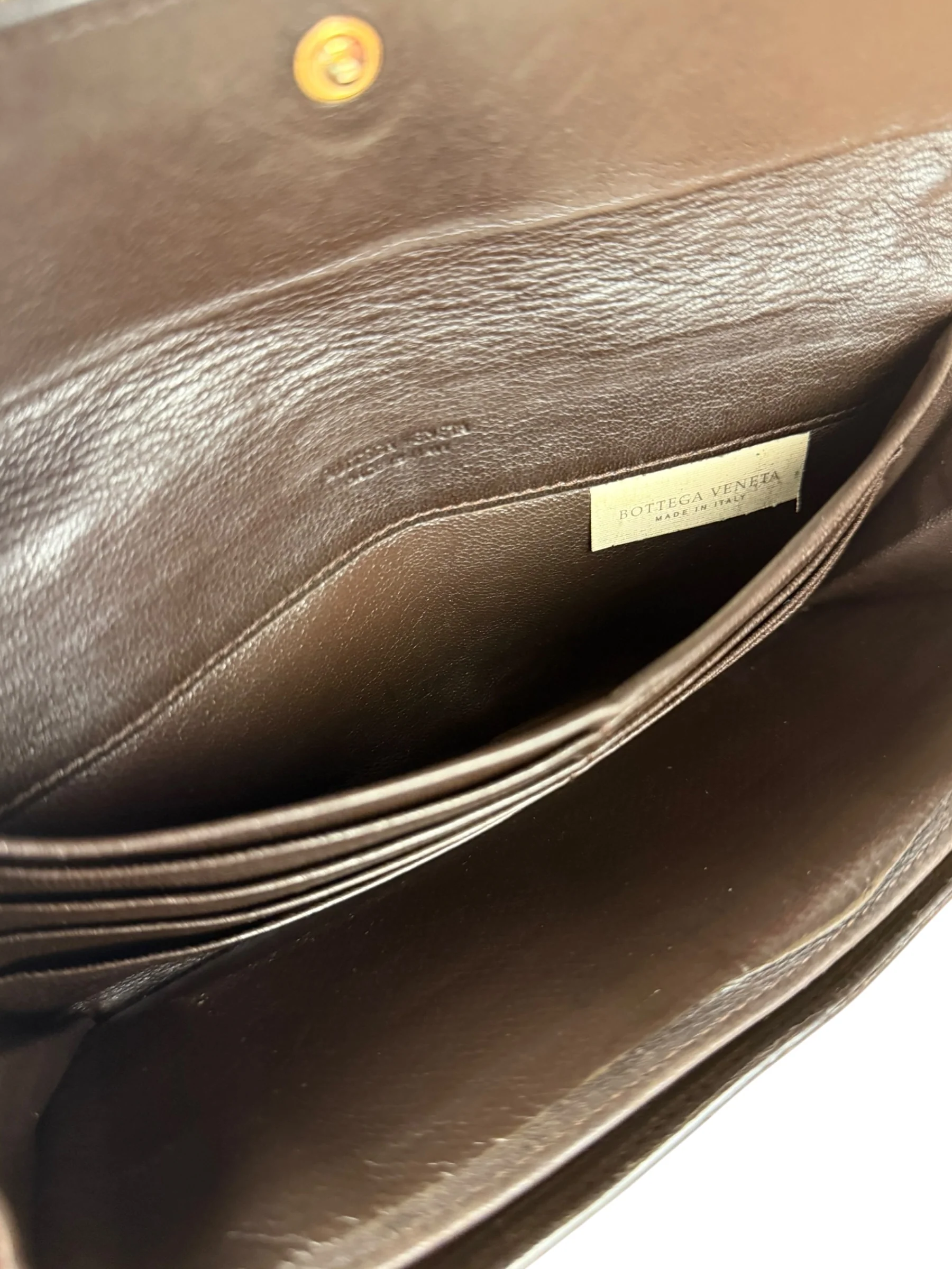 Bottega Veneta Vintage Brown Intrecciato Long Wallet - Image 15